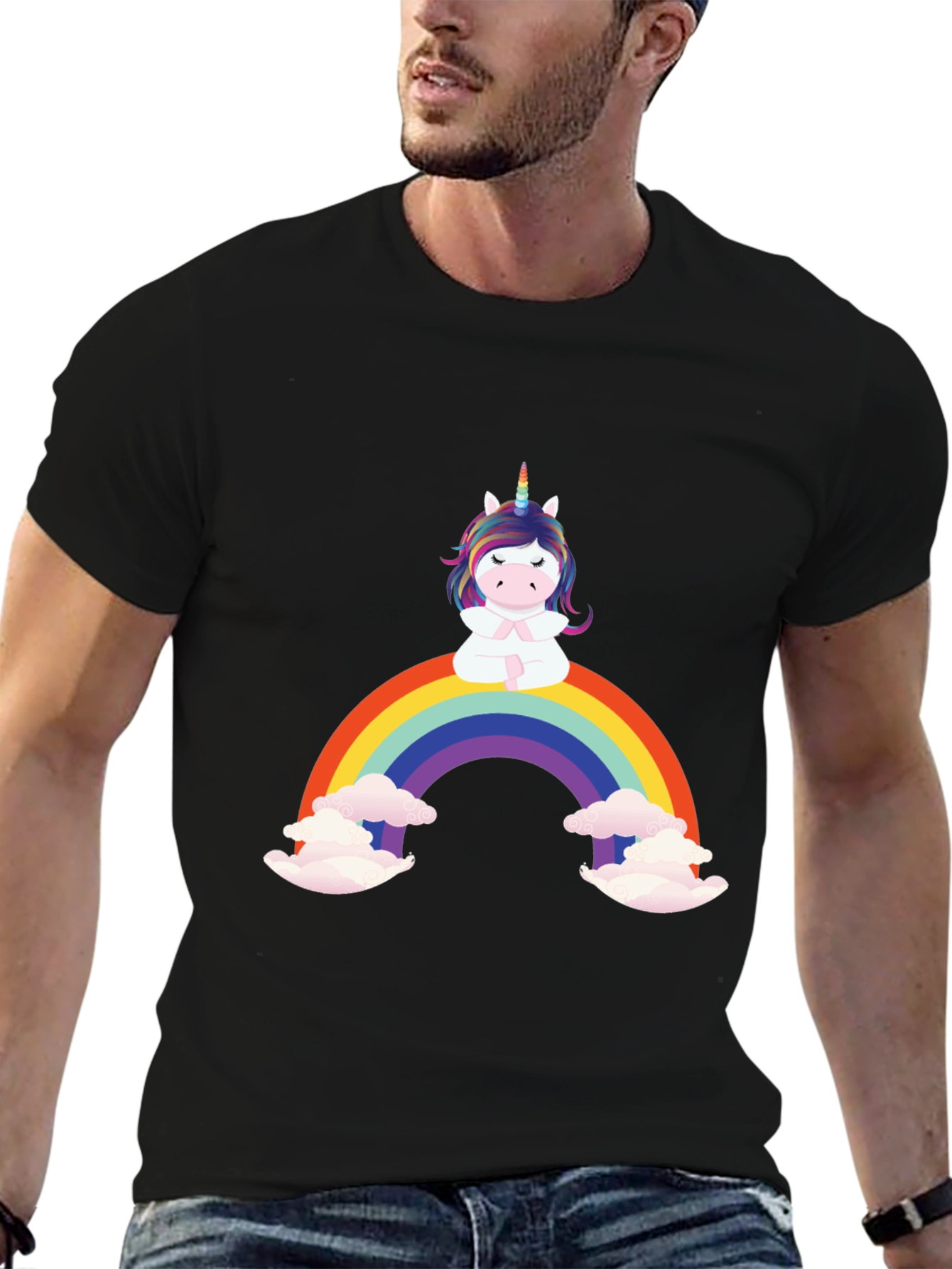 Rainbow Unicorn Graphic T-Shirt