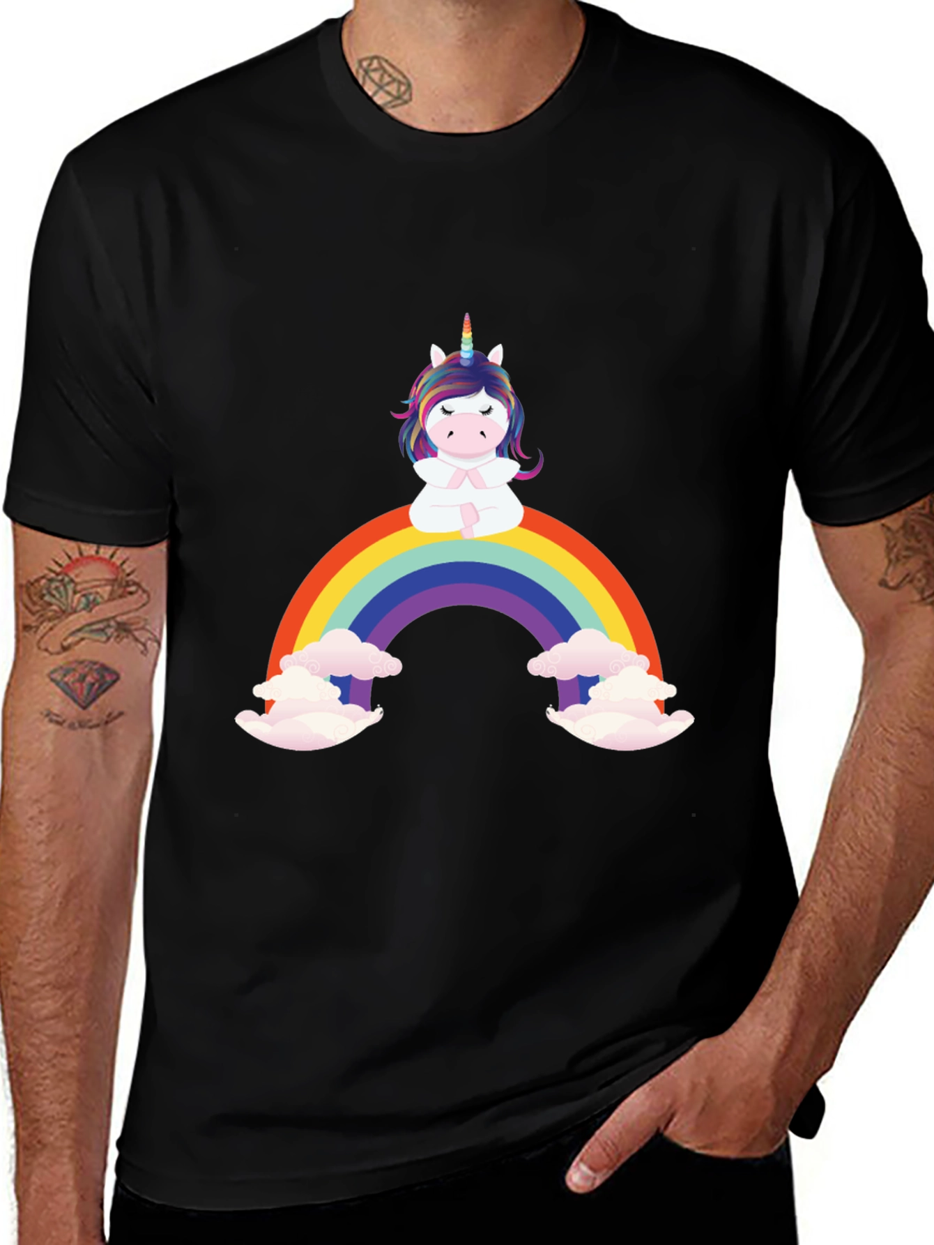 Rainbow Unicorn Graphic T-Shirt
