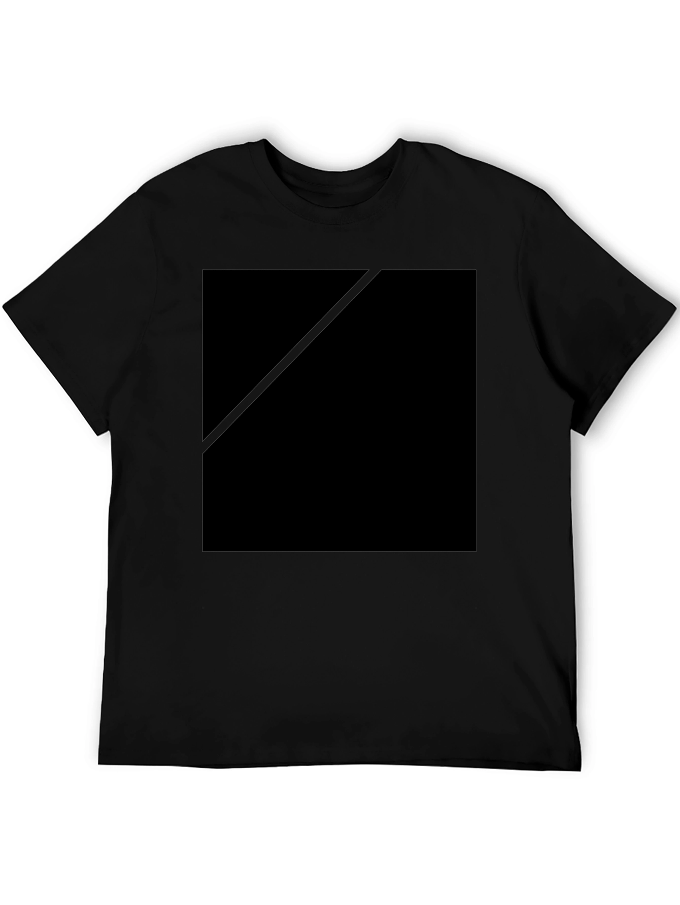 Black Crew Neck Casual T-Shirt