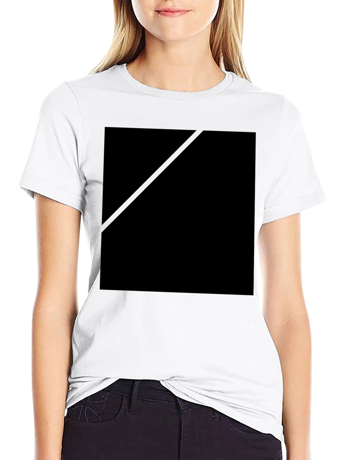 Black Crew Neck Casual T-Shirt