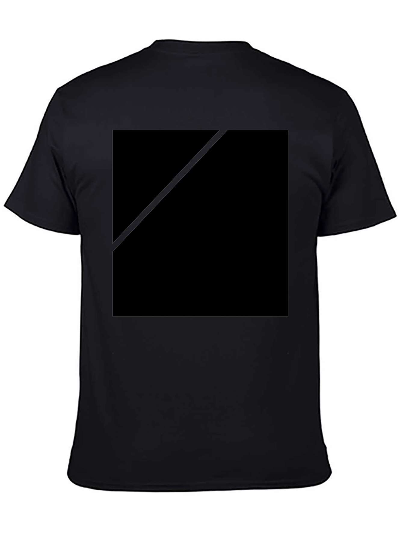 Black Crew Neck Casual T-Shirt