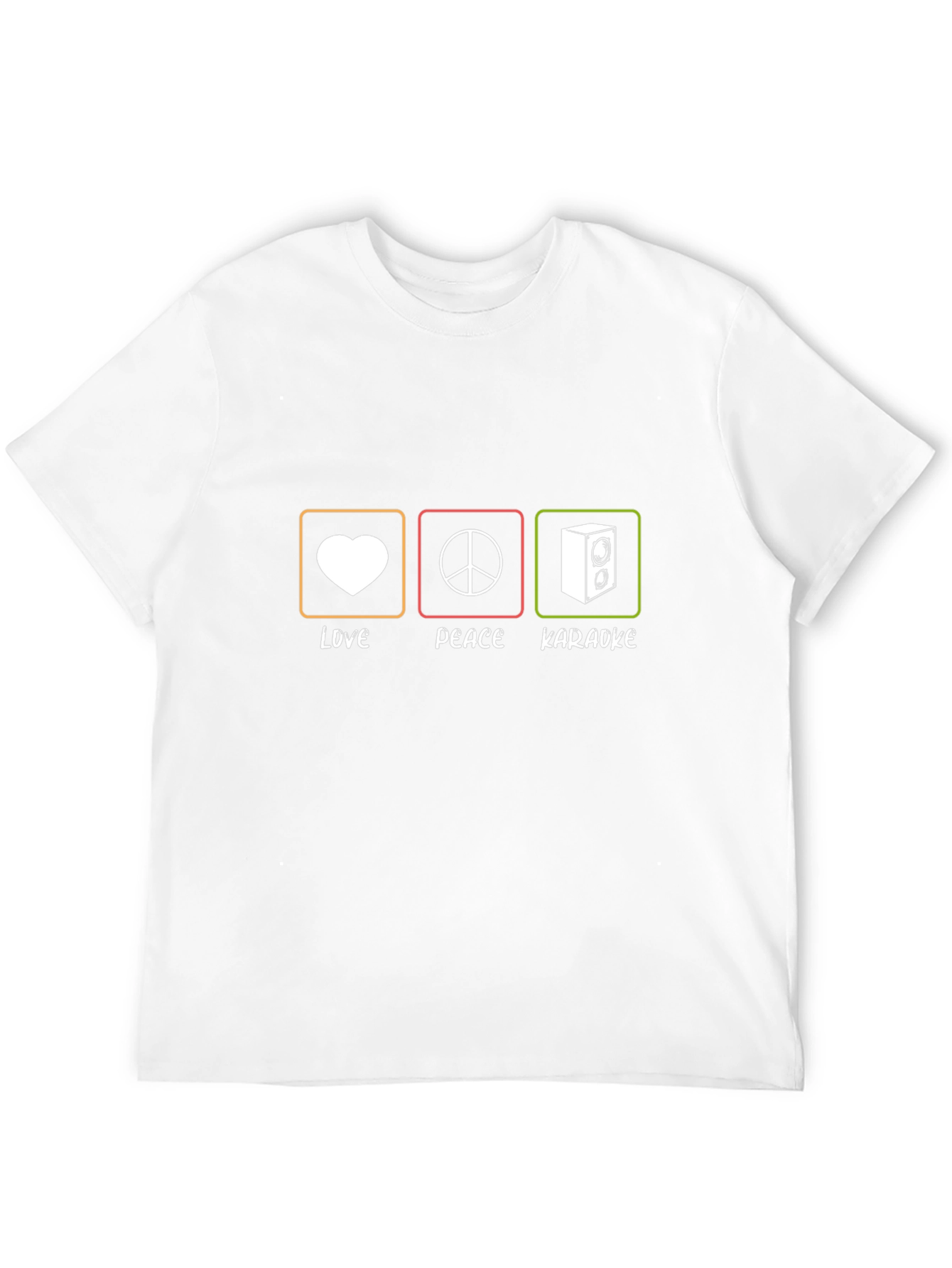 Love Peace Karaoke T-Shirt - Music Lover Tee