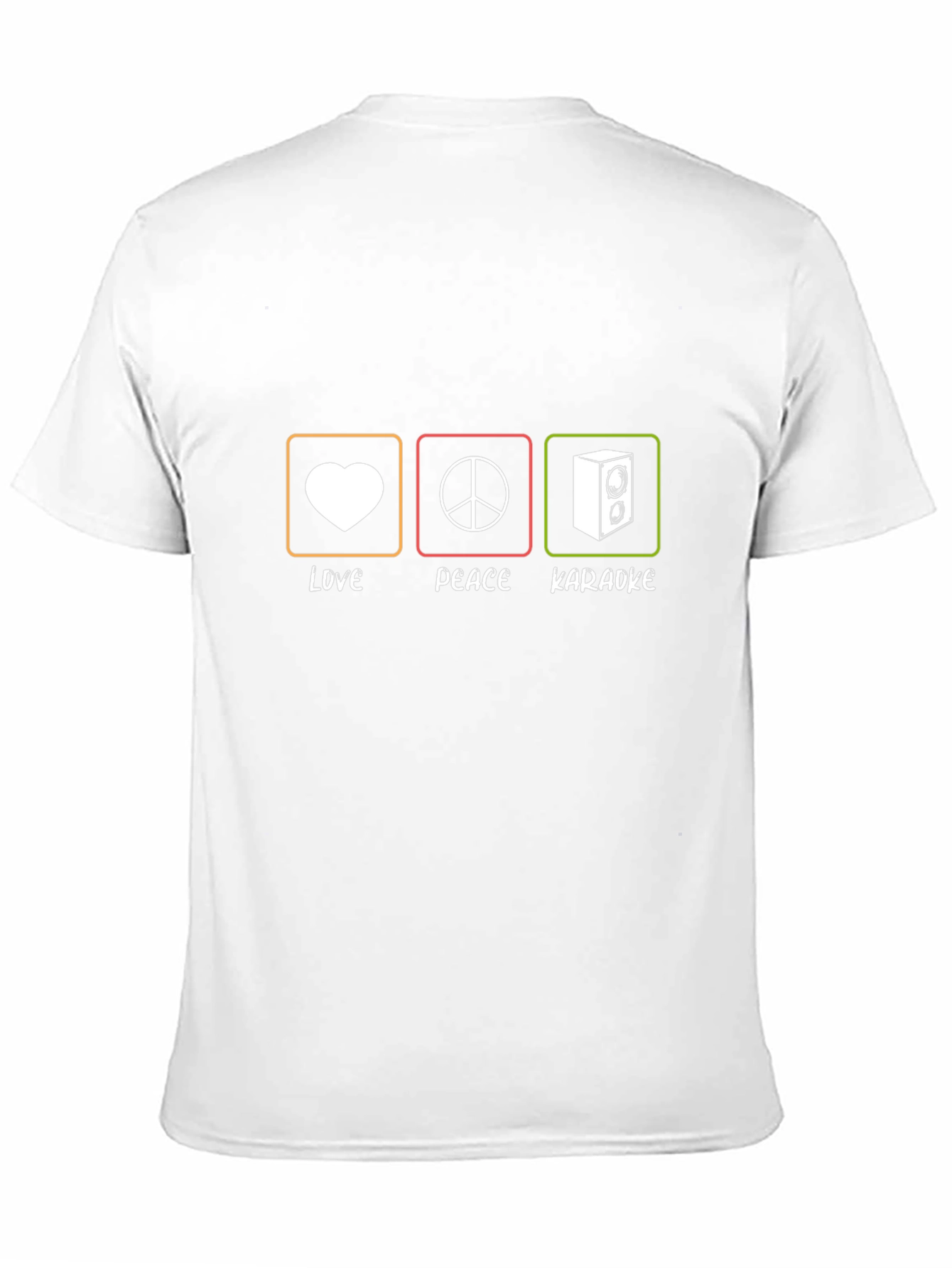 Love Peace Karaoke T-Shirt - Music Lover Tee
