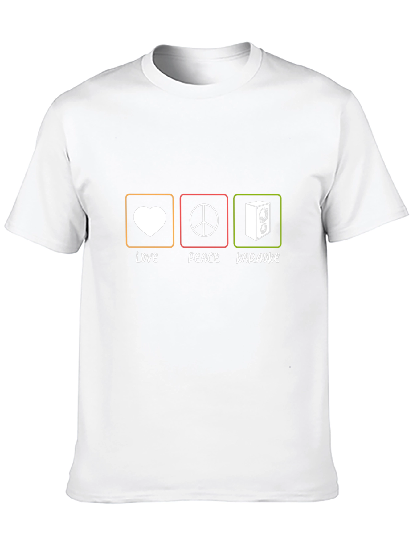 Love Peace Karaoke T-Shirt - Music Lover Tee