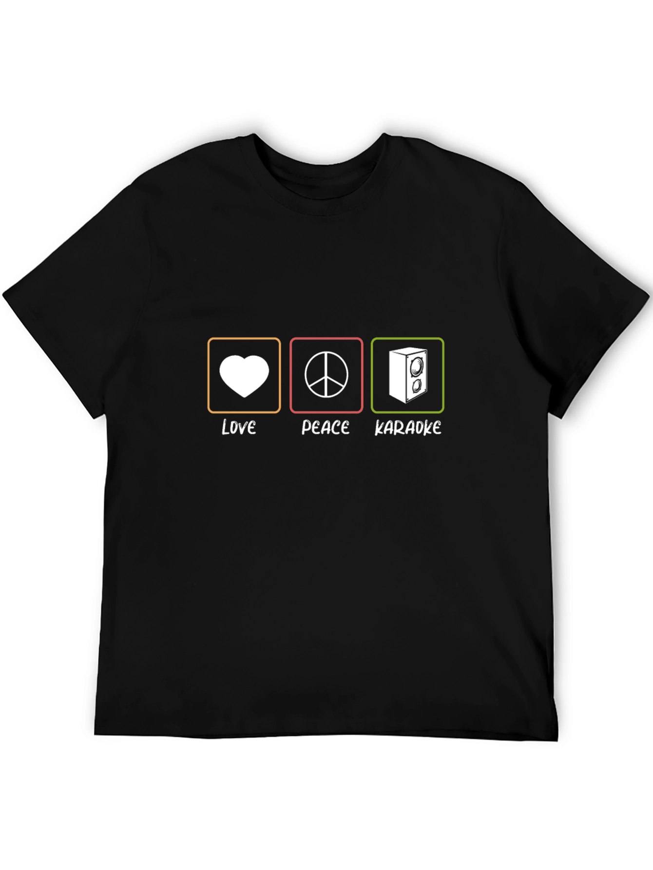 Love Peace Karaoke T-Shirt - Music Lover Tee