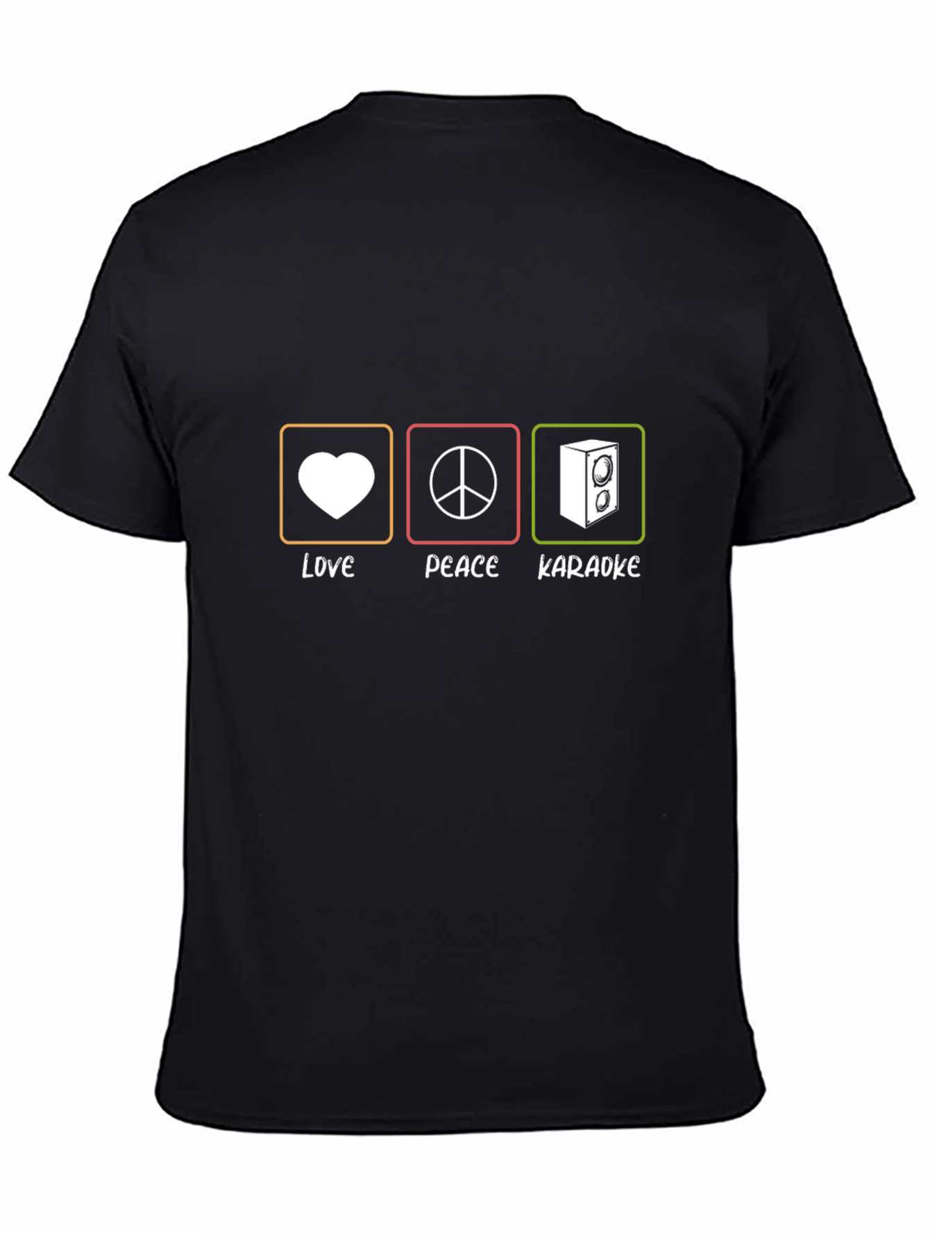 Love Peace Karaoke T-Shirt - Music Lover Tee