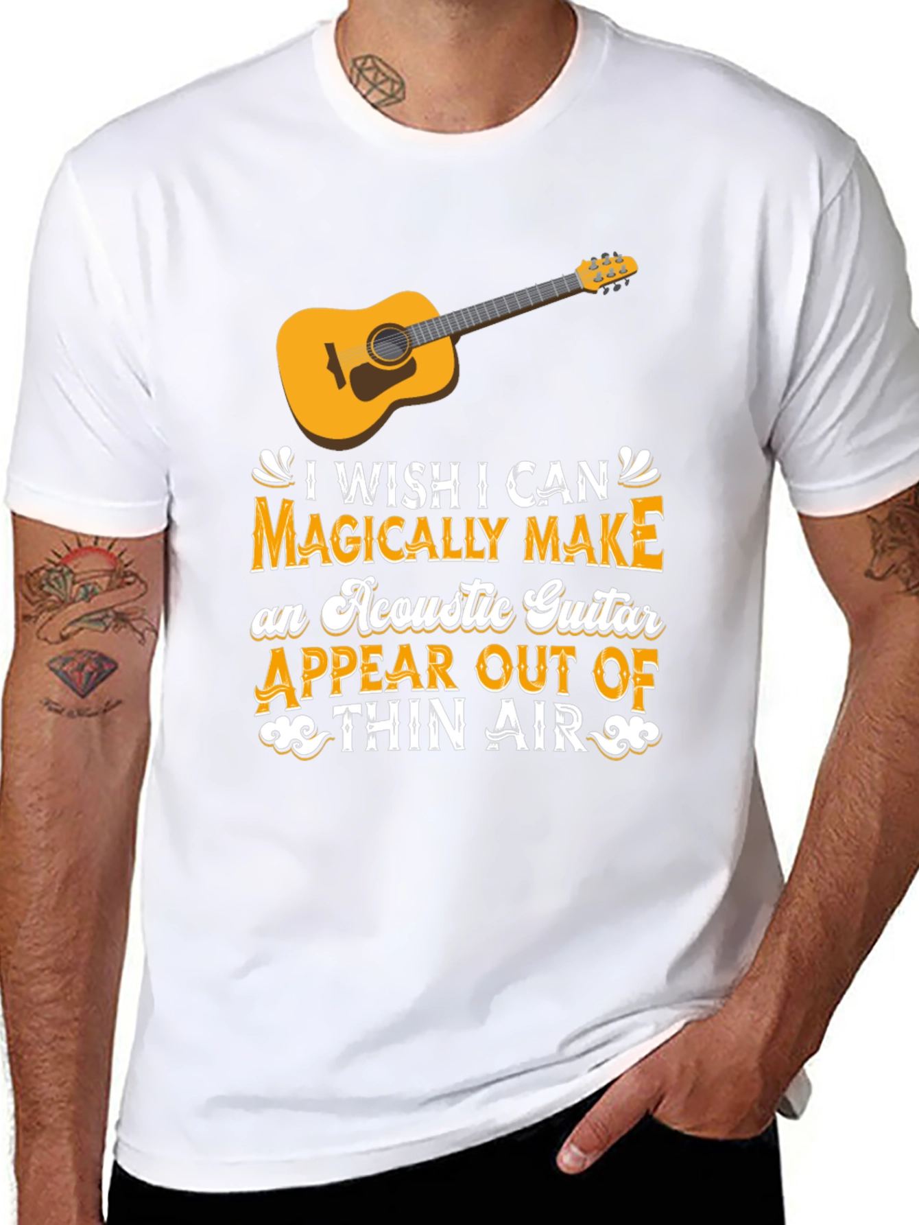 Acoustic Guitar Magic T-Shirt - Musicians Tee