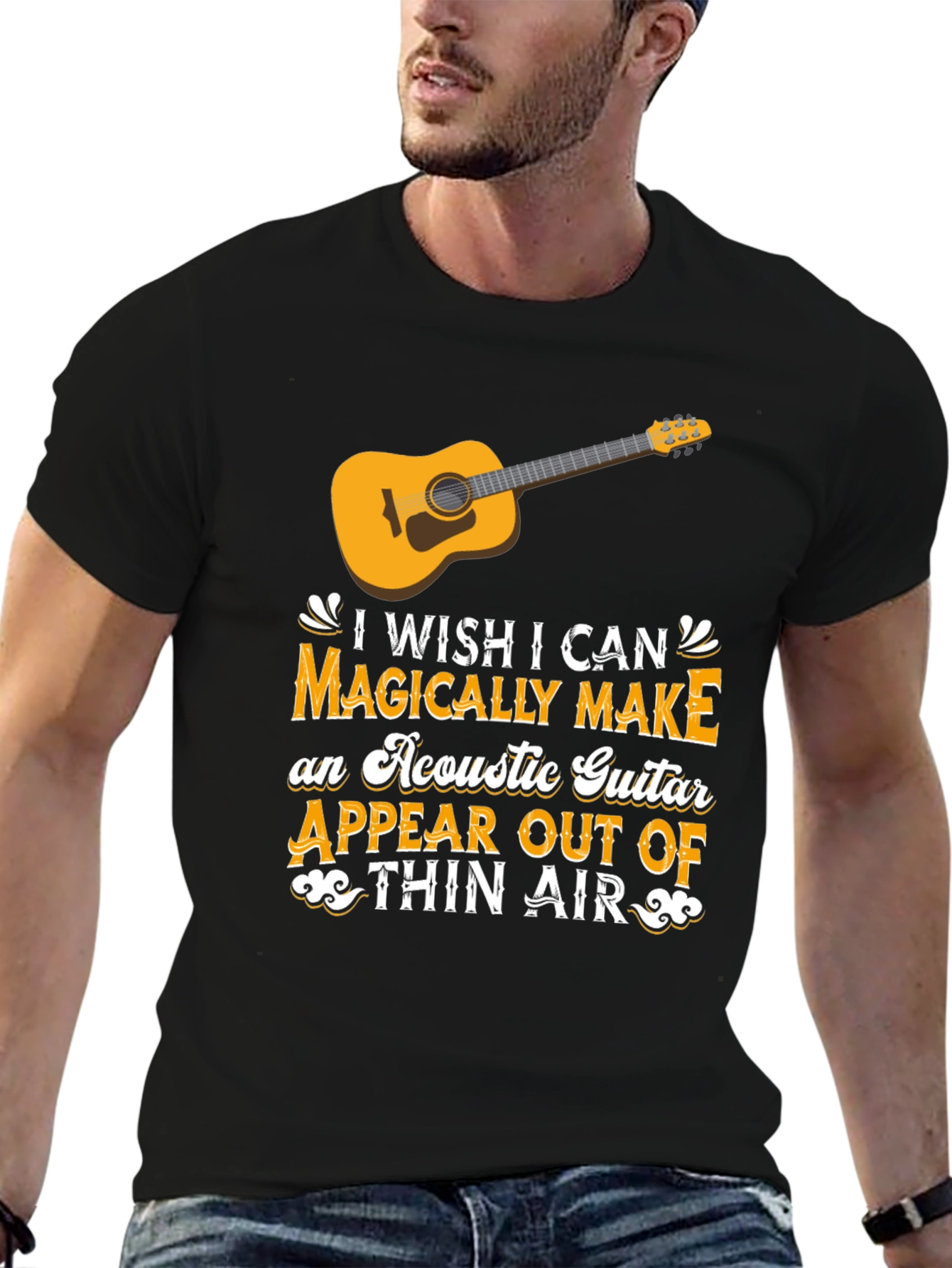 Acoustic Guitar Magic T-Shirt - Musicians Tee
