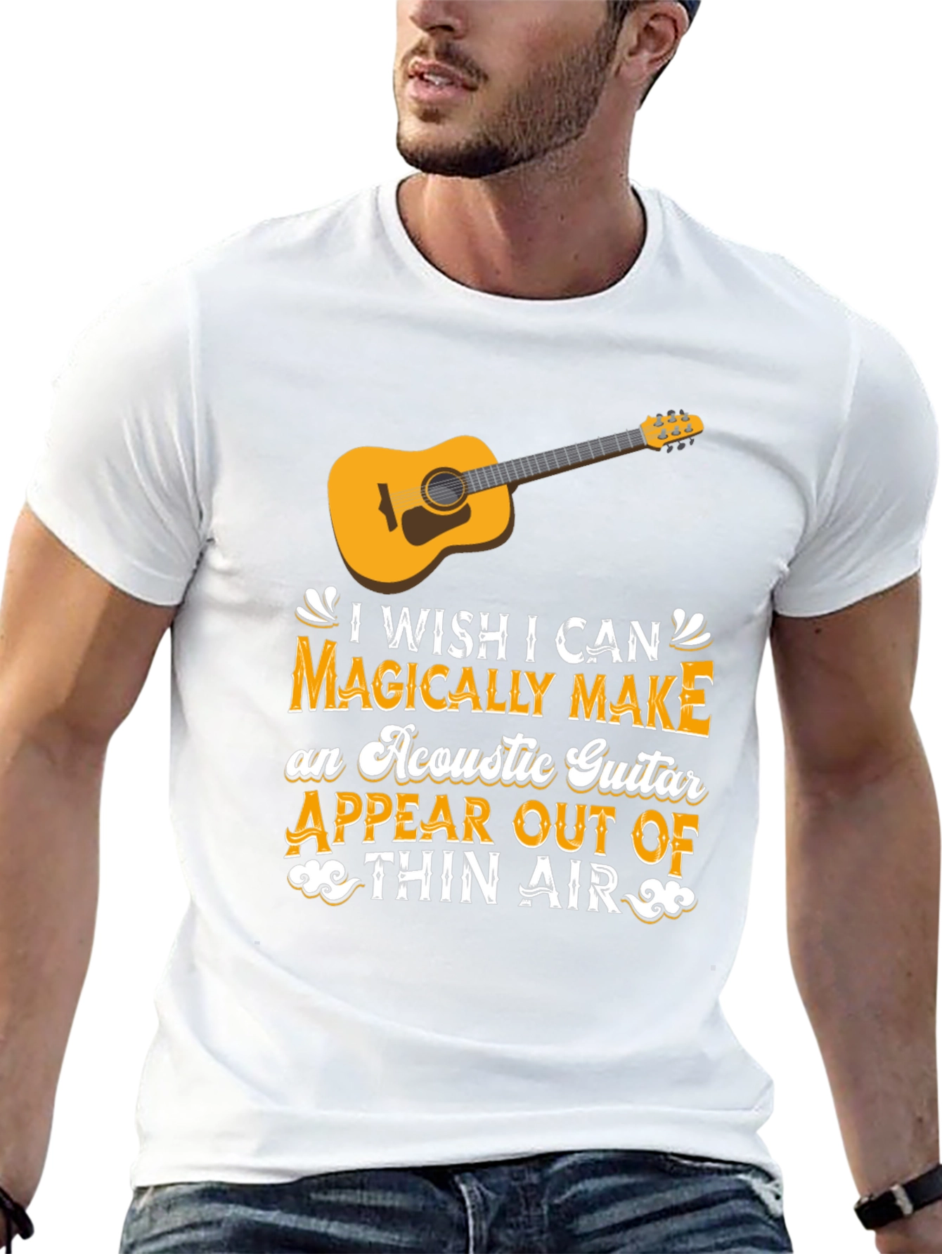 Acoustic Guitar Magic T-Shirt - Musicians Tee