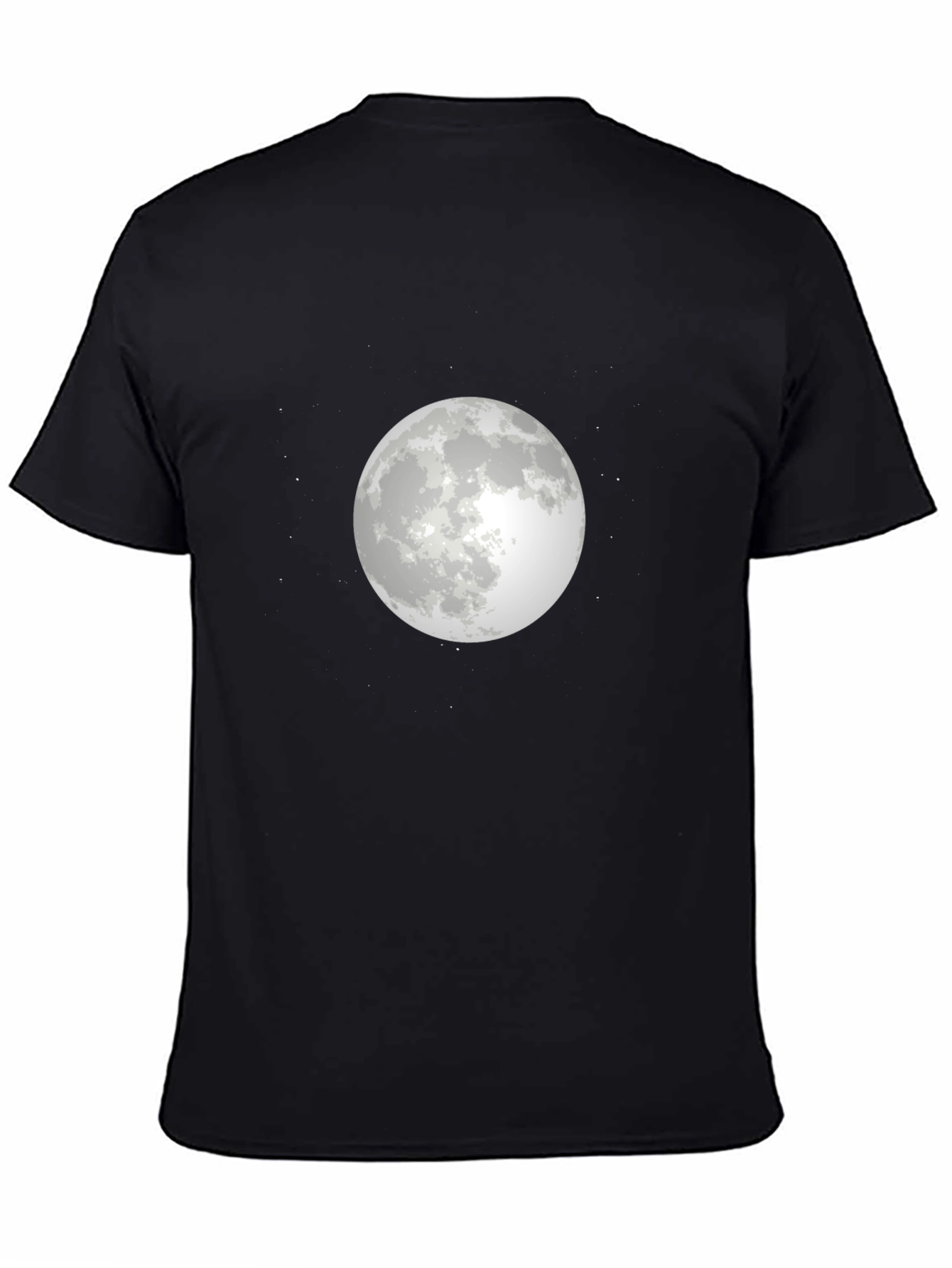Moon Graphic T-Shirt - Stylish Black Tee