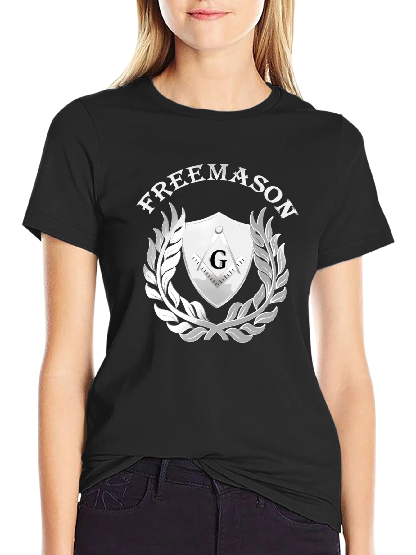 Freemason Graphic Tee - Black Masonic Symbol T-Shirt