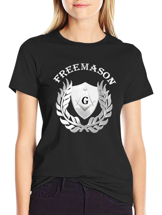 Freemason Graphic Tee - Black Masonic Symbol T-Shirt