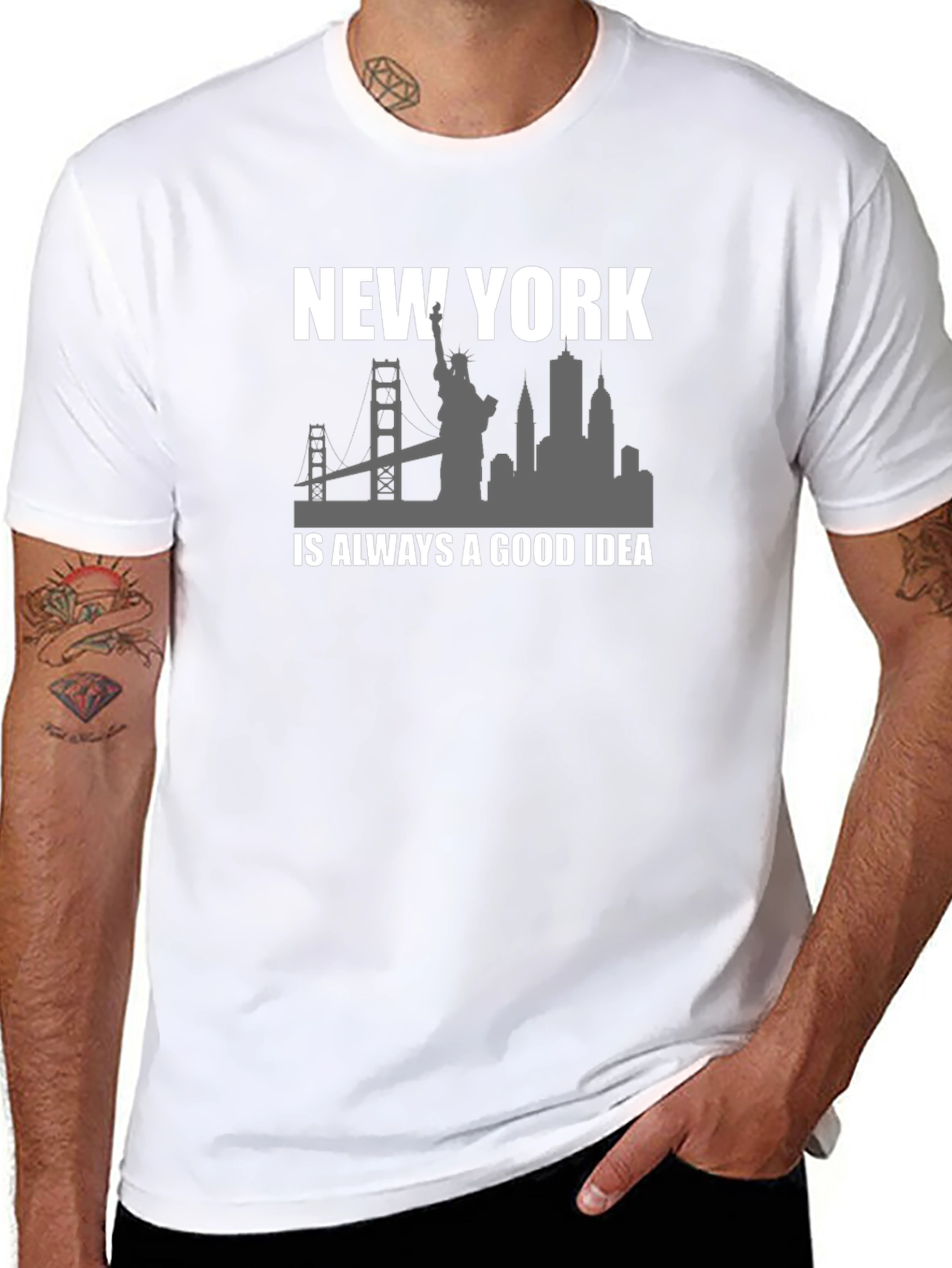 New York City Skyline Graphic T-Shirt