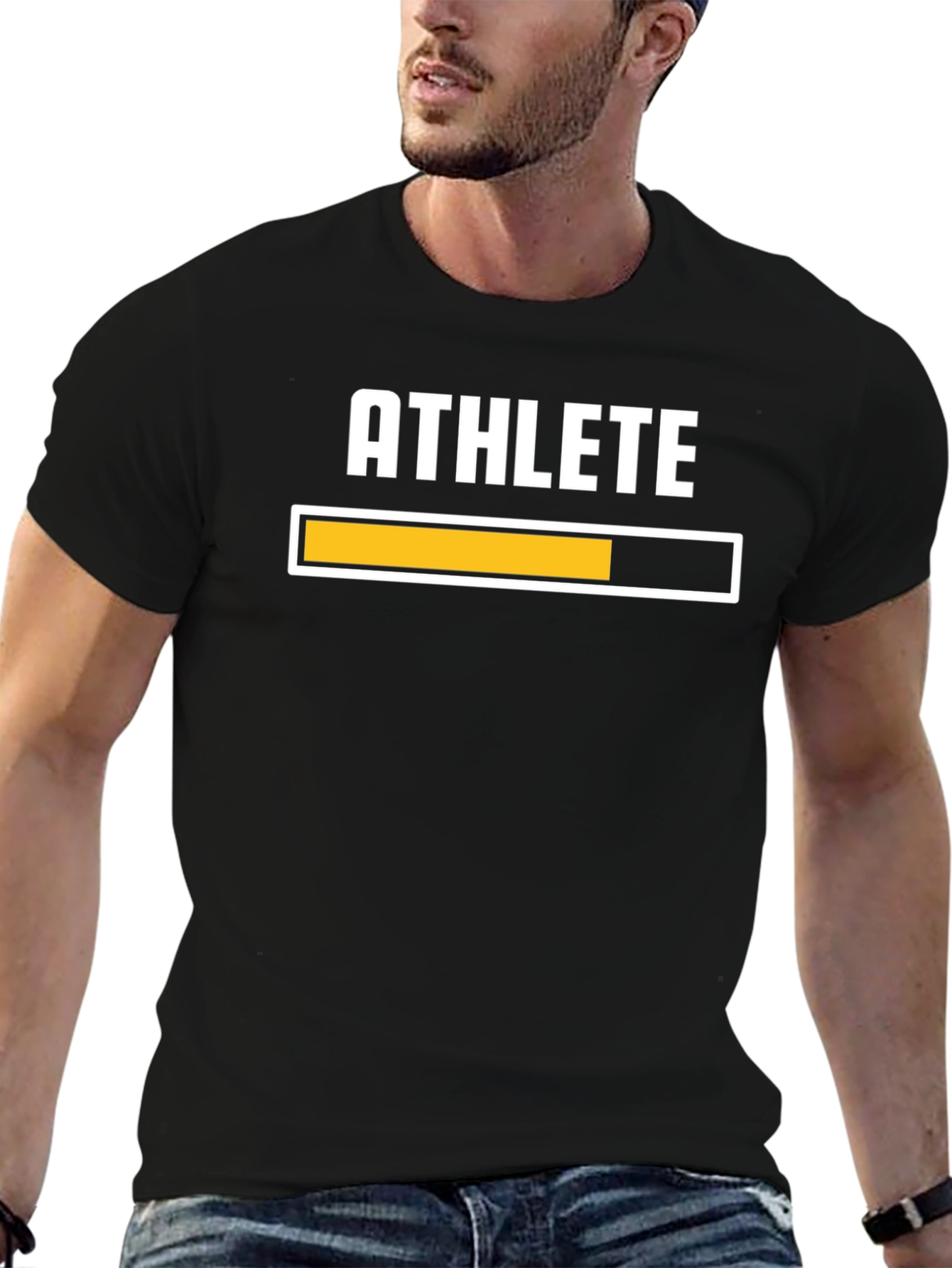 Athlete Loading Black T-Shirt
