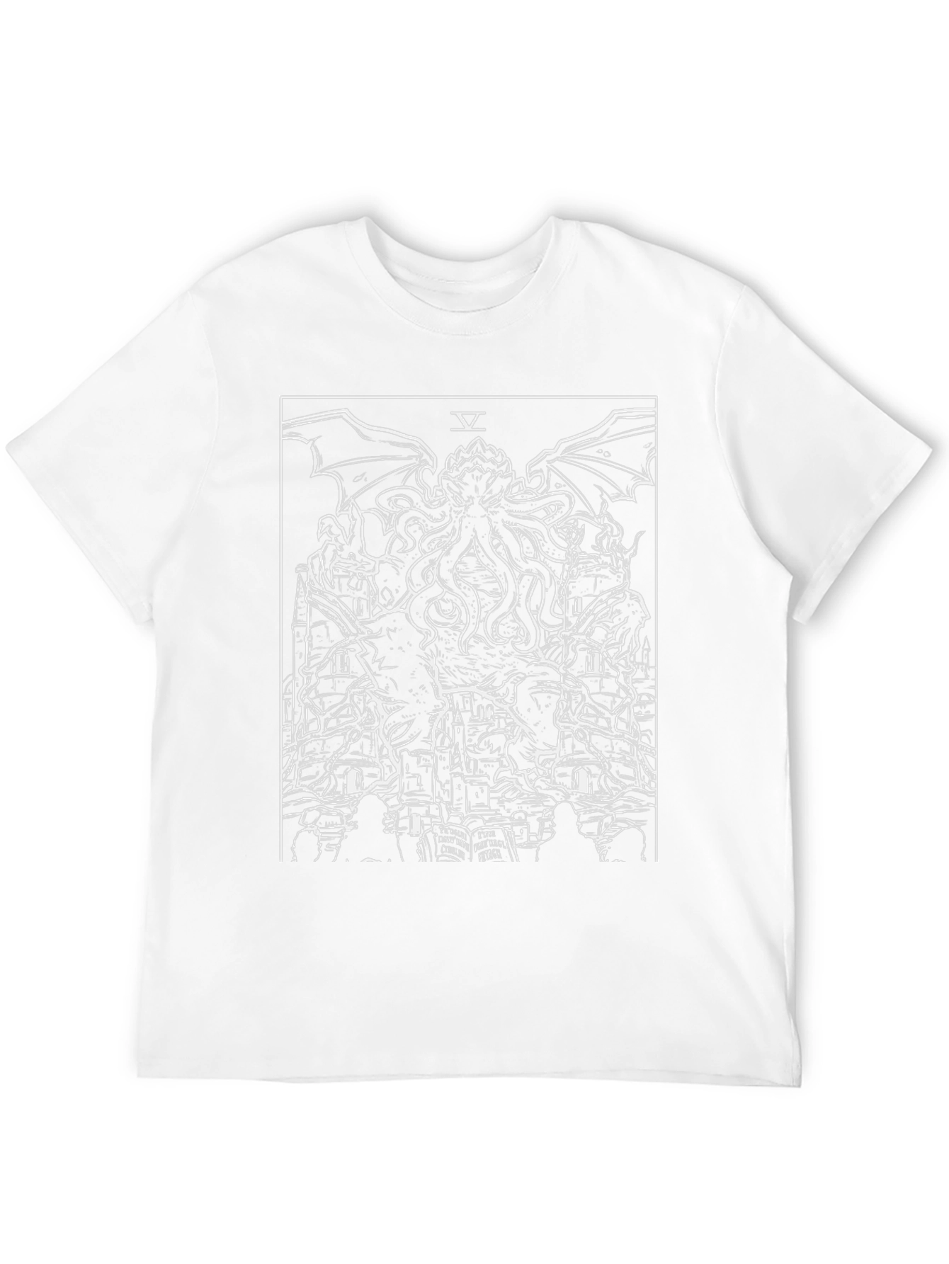 Cthulhu Tarot Card T-Shirt - Mythical Design