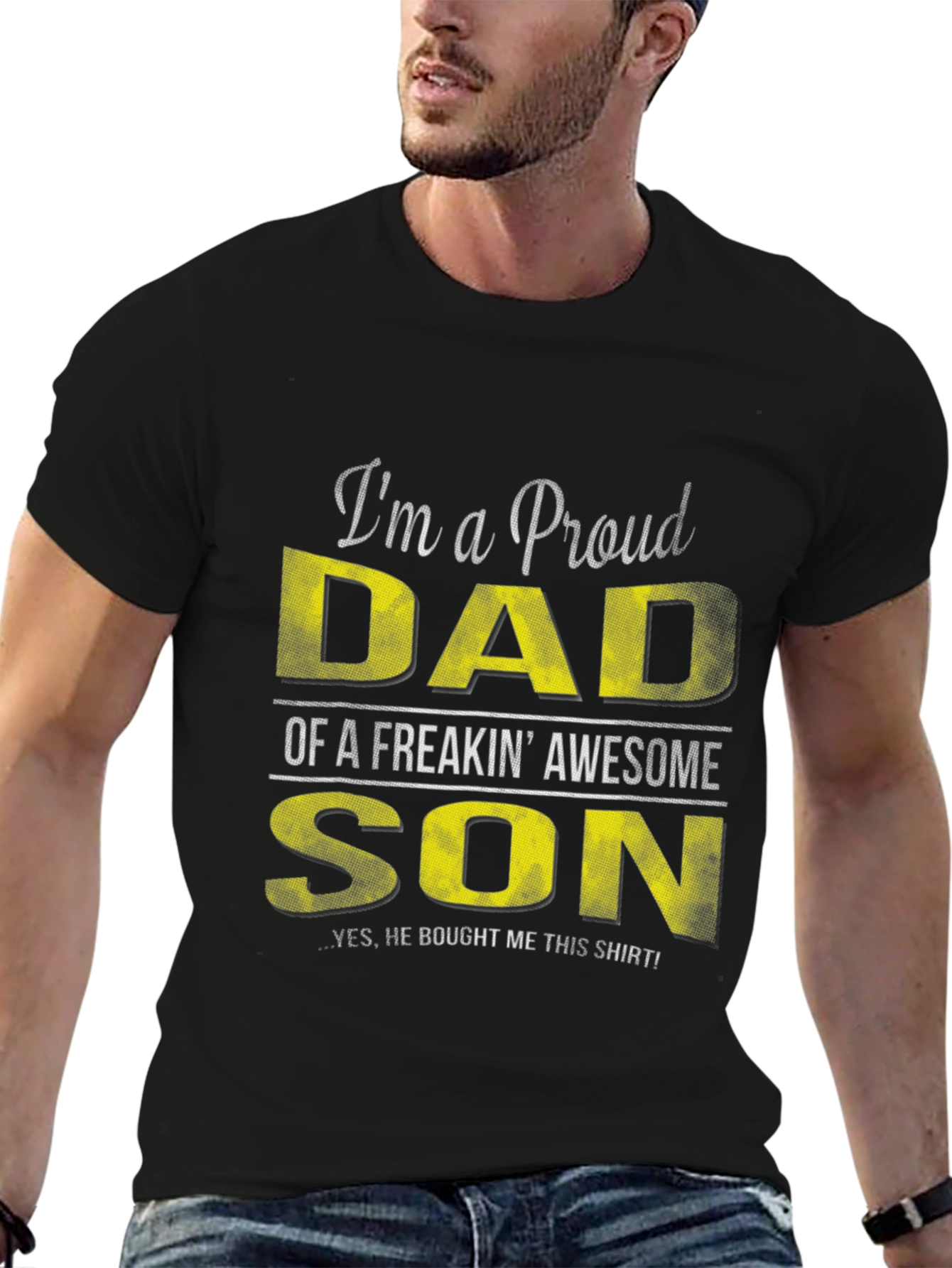 Proud Dad T-Shirt - Awesome Son Gift