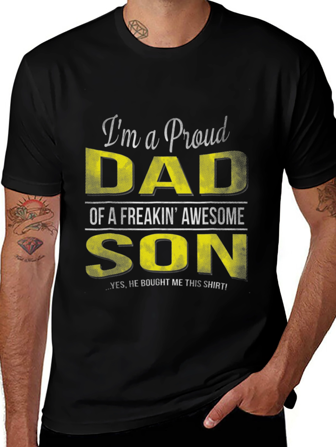 Proud Dad T-Shirt - Awesome Son Gift