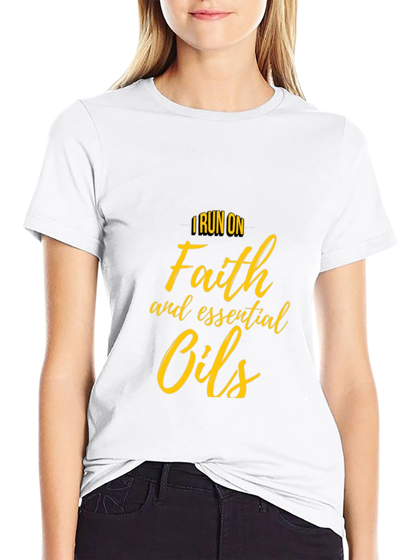 Faith & Essential Oils T-Shirt - Stylish Comfort