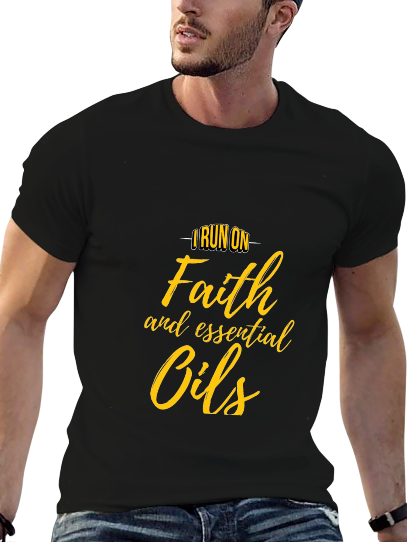 Faith & Essential Oils T-Shirt - Stylish Comfort
