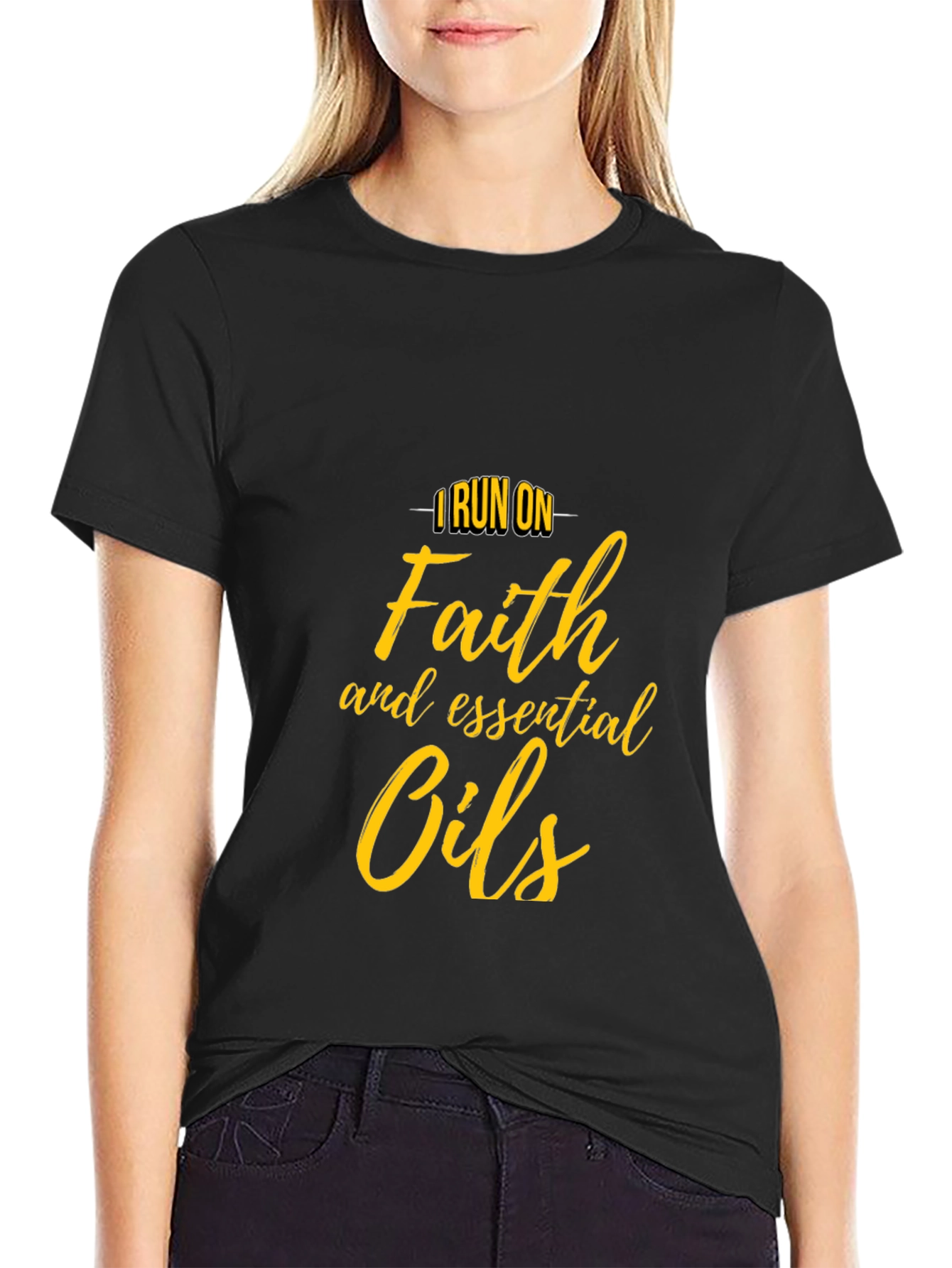 Faith & Essential Oils T-Shirt - Stylish Comfort