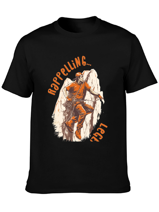 Rappelling Legend Graphic Tee - Rock Climbing T-Shirt