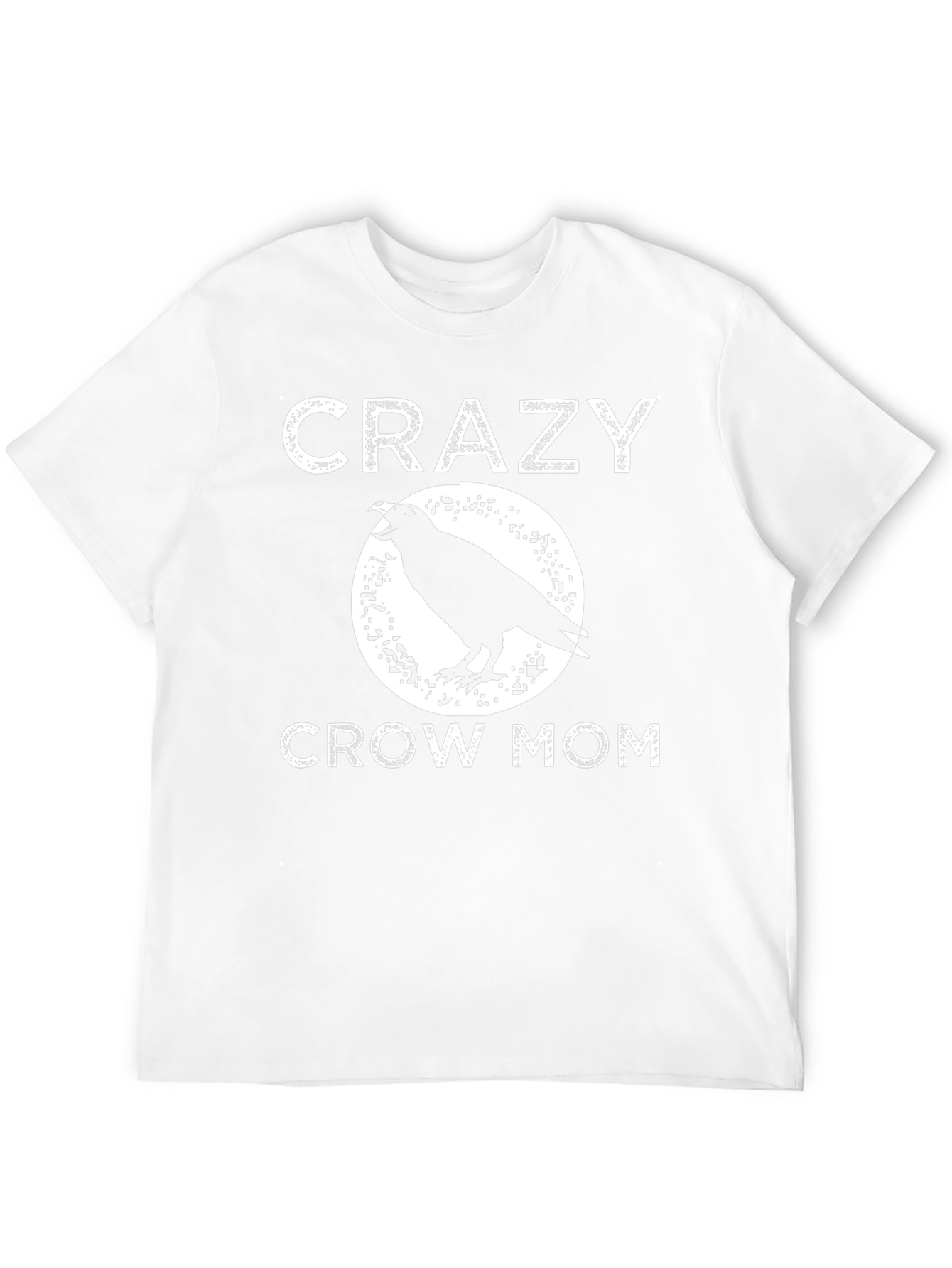 Crazy Crow Mom T-Shirt - Raven Graphic Tee