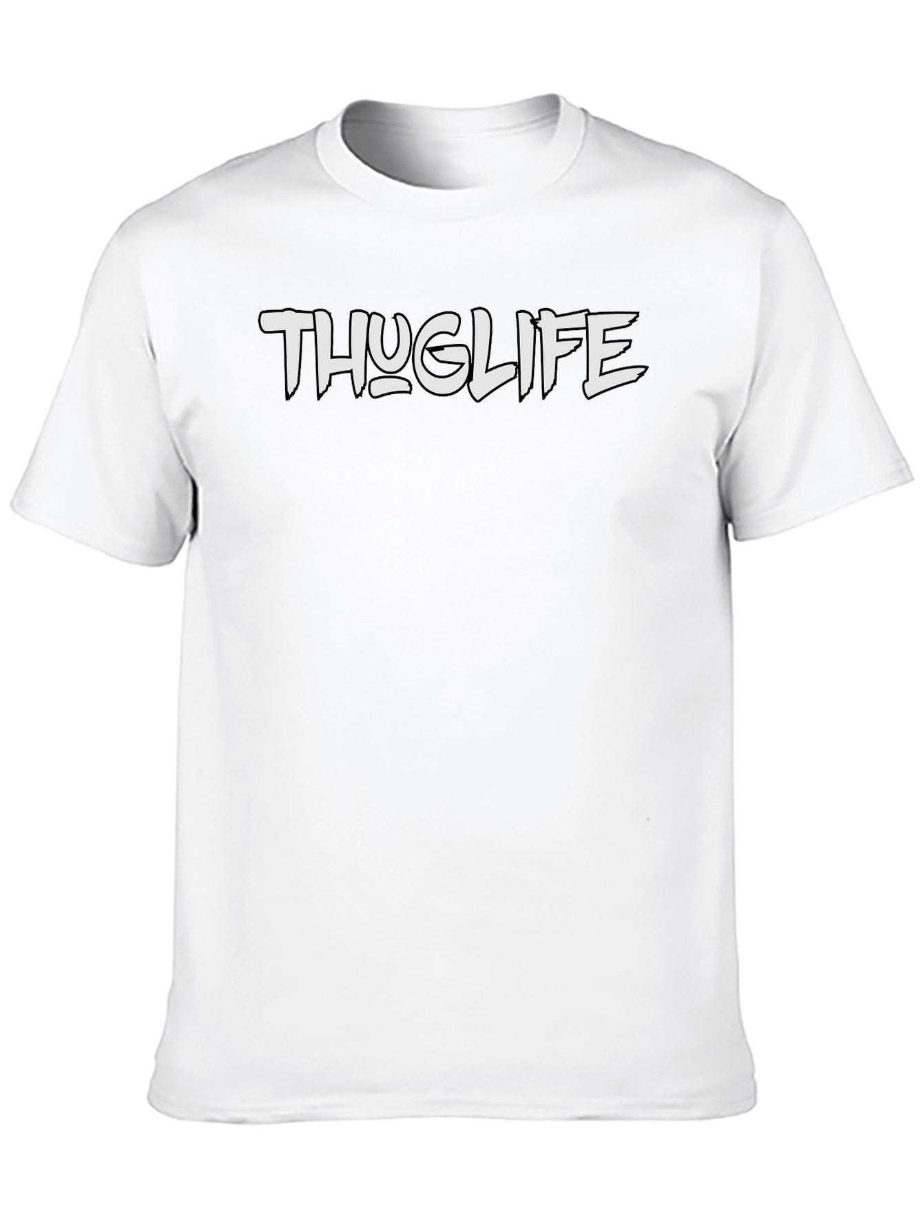Thug Life Tee - Classic Black Graphic T-Shirt