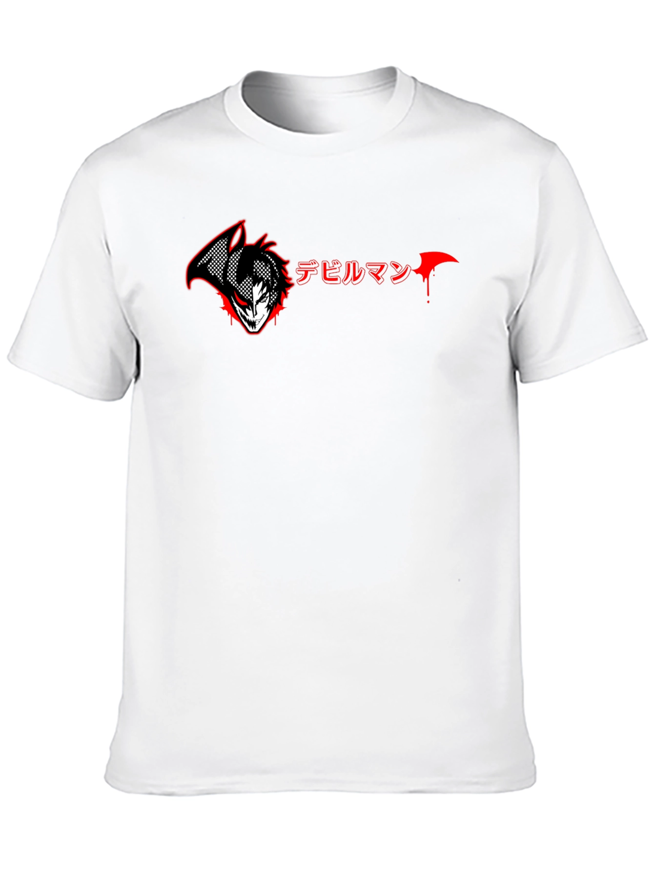 Devilman Anime Graphic Print Black T-Shirt