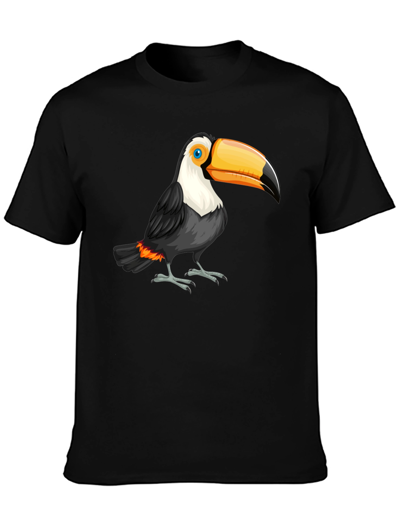 Toucan Graphic Black T-Shirt