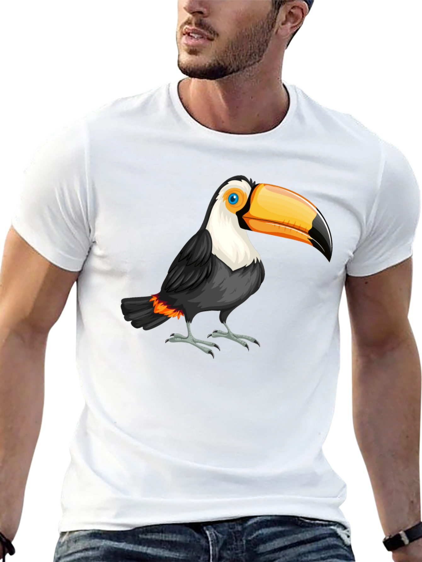 Toucan Graphic Black T-Shirt