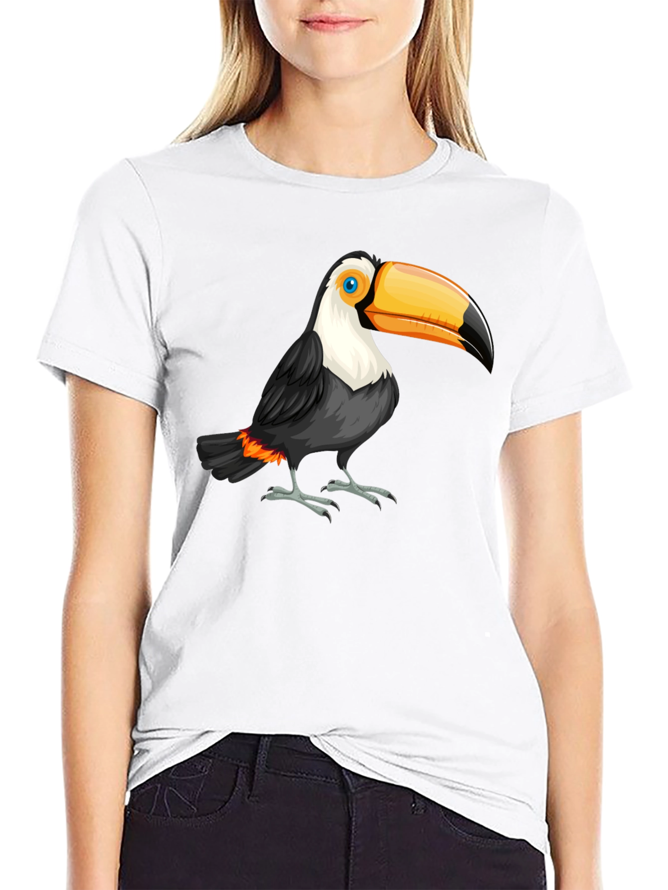 Toucan Graphic Black T-Shirt