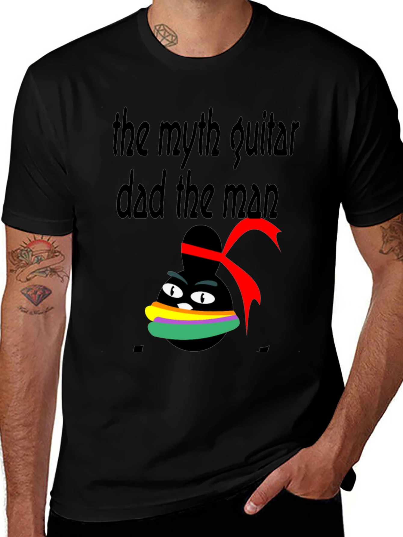 Myth Guitar Dad Man Graphic Tee