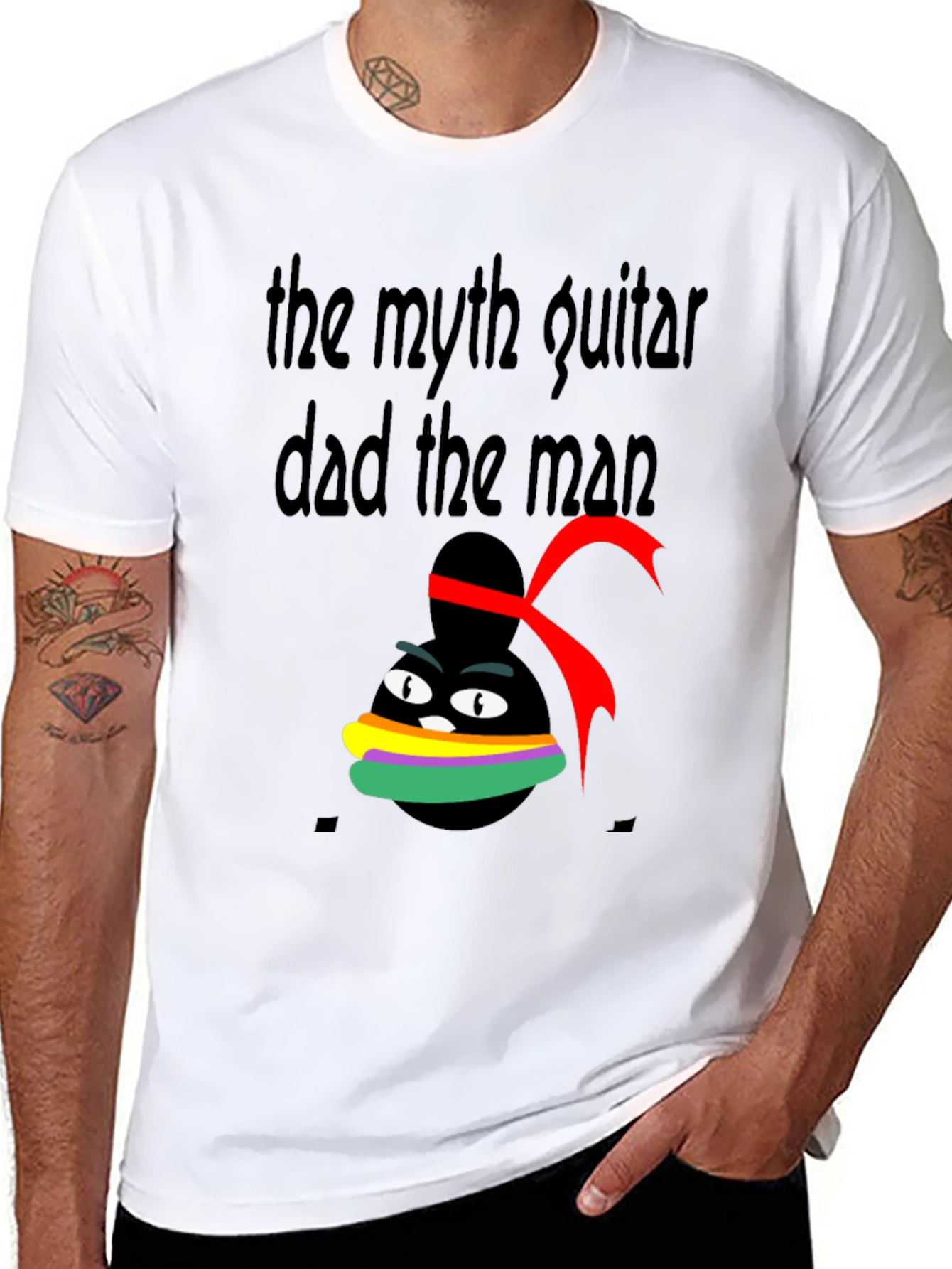 Myth Guitar Dad Man Graphic Tee