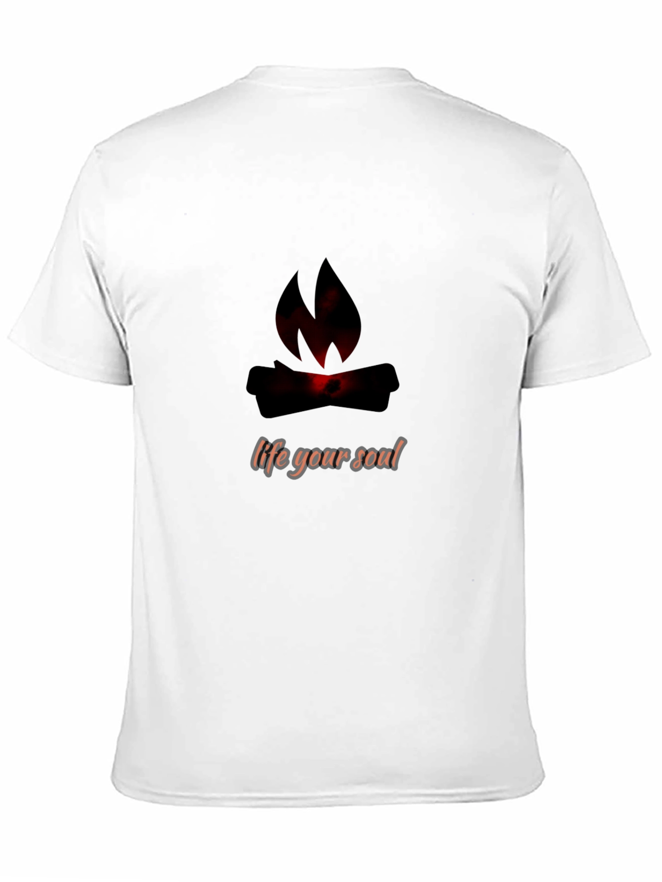 Soulful Fire Graphic Tee - Black Cotton