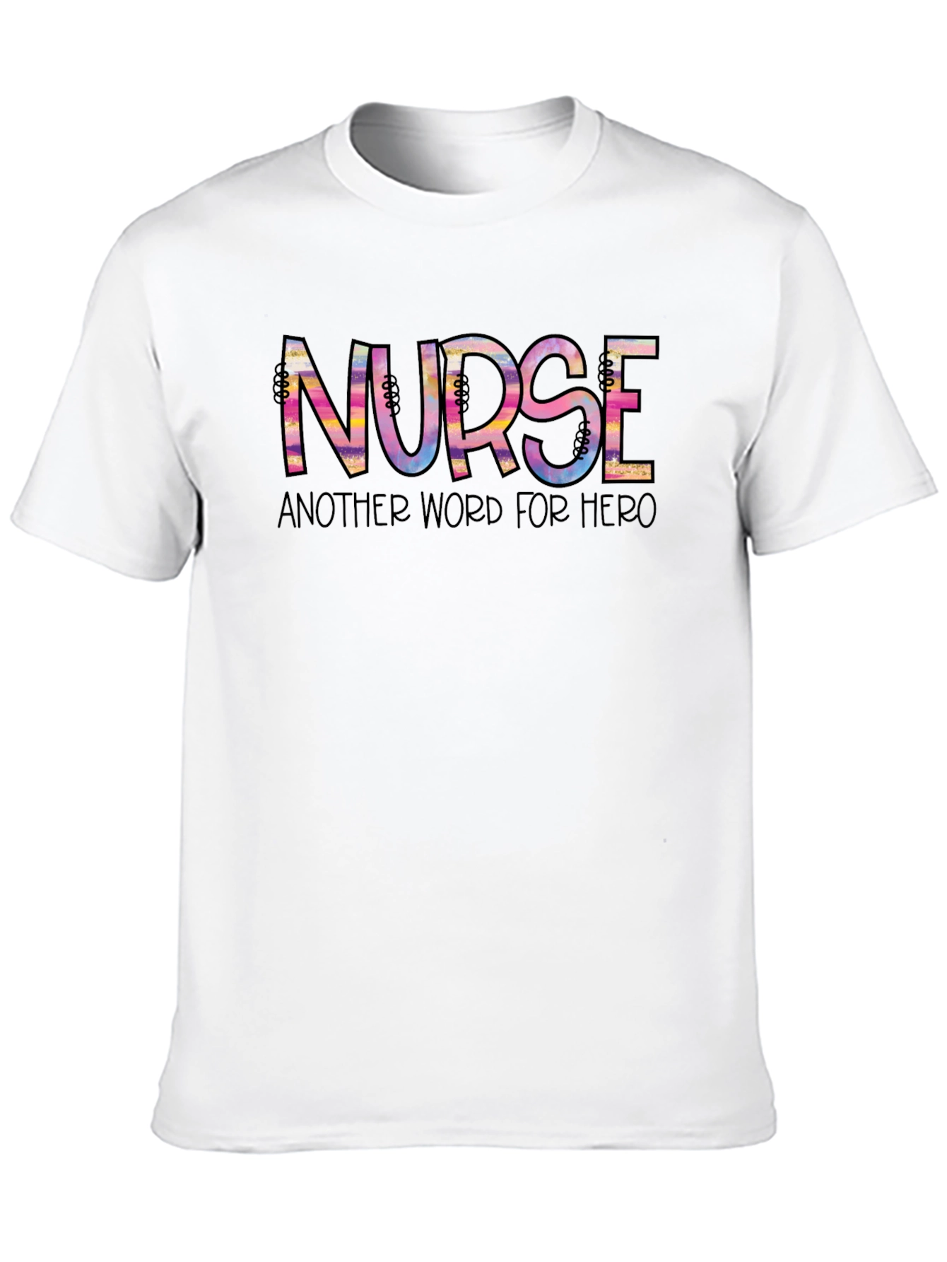 Nurse Hero T-Shirt - Black Casual Tee