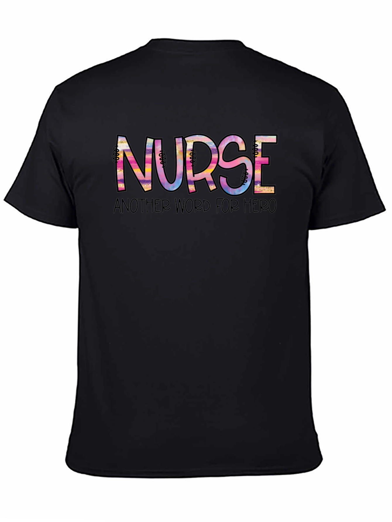 Nurse Hero T-Shirt - Black Casual Tee
