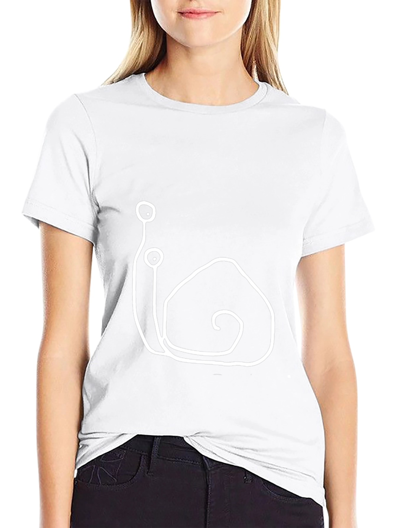 Snail Graphic Tee - Black Casual T-Shirt