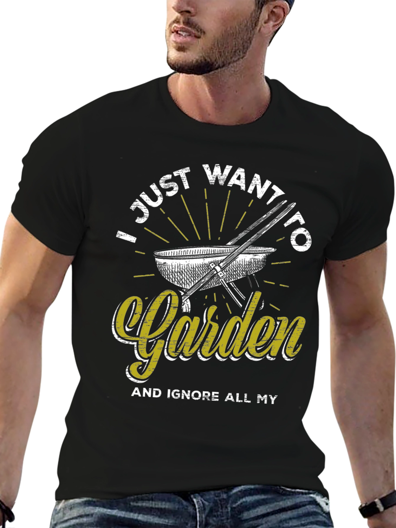 Gardening T-Shirt - I Just Want to Garden Tee