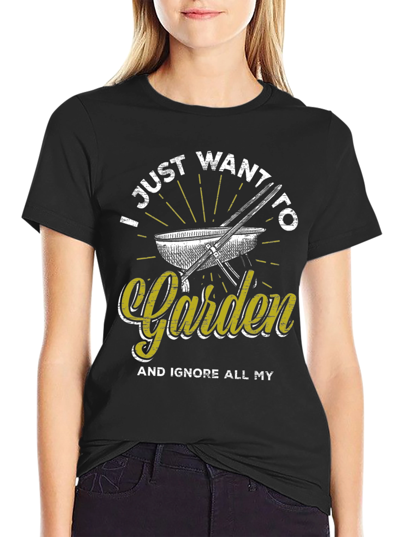 Gardening T-Shirt - I Just Want to Garden Tee