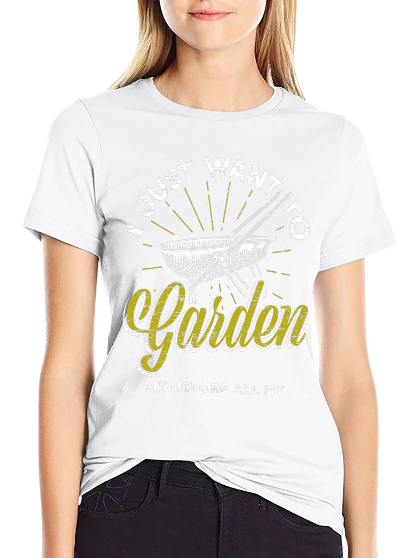 Gardening T-Shirt - I Just Want to Garden Tee