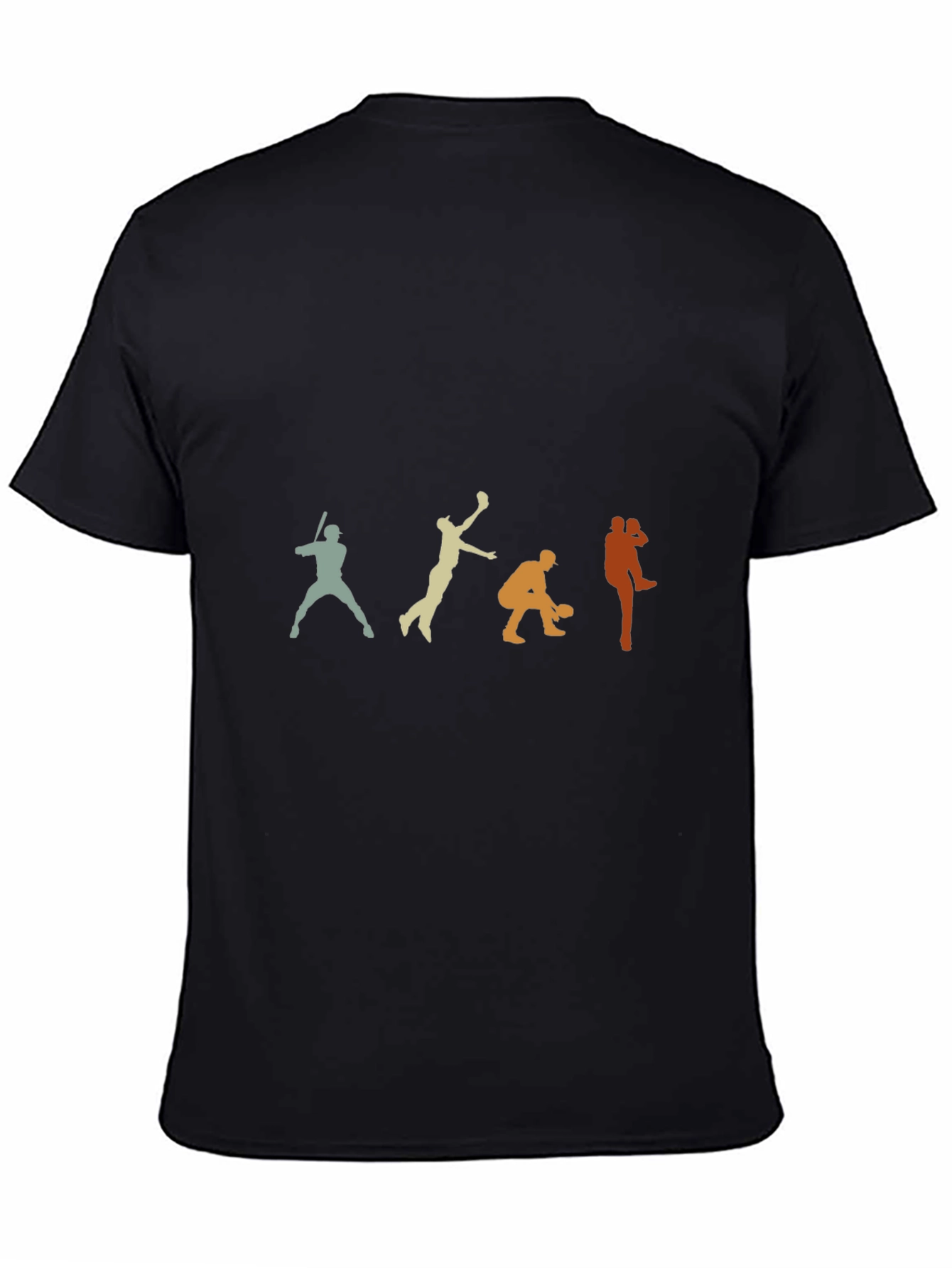Baseball Evolution Graphic T-Shirt - Black