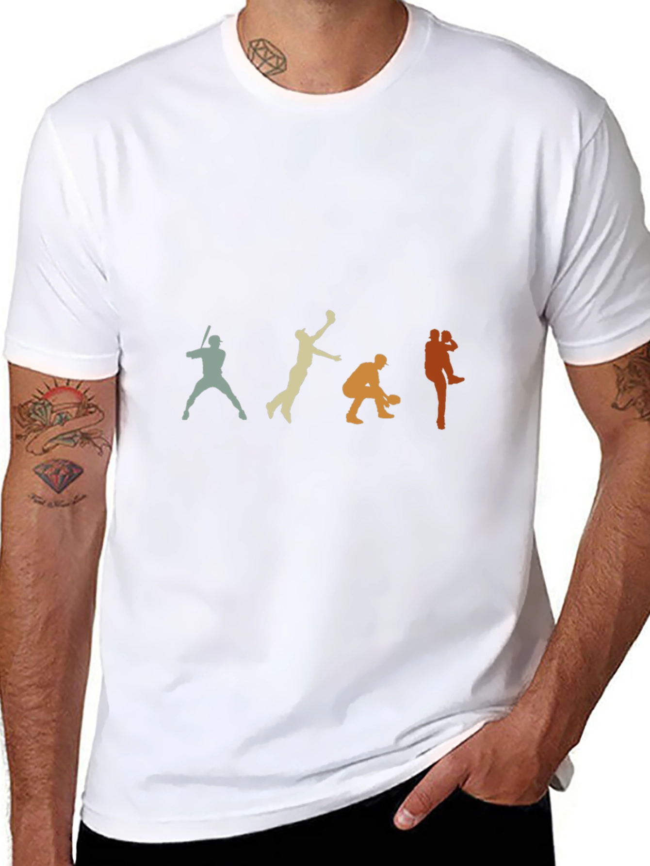 Baseball Evolution Graphic T-Shirt - Black