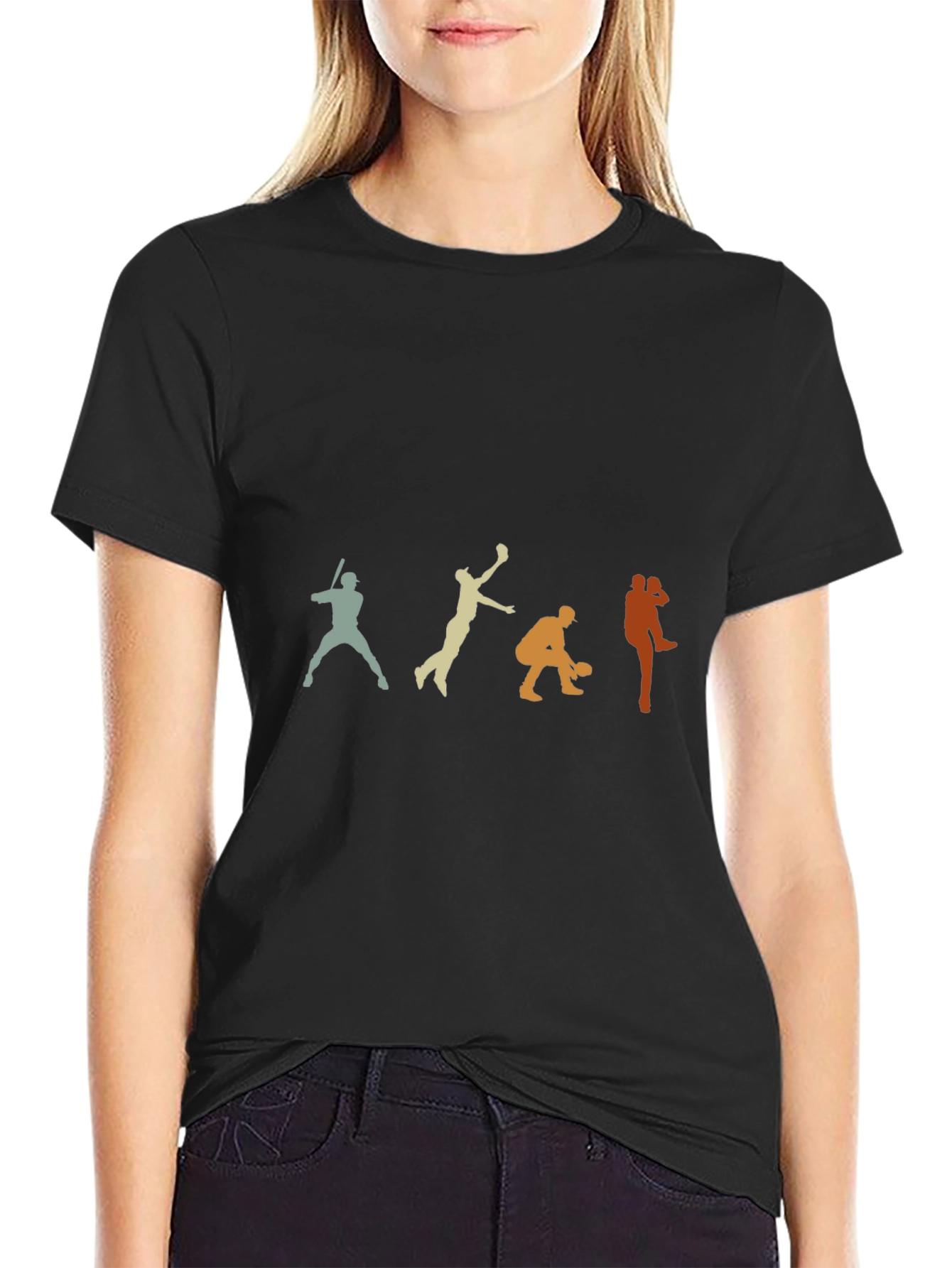 Baseball Evolution Graphic T-Shirt - Black