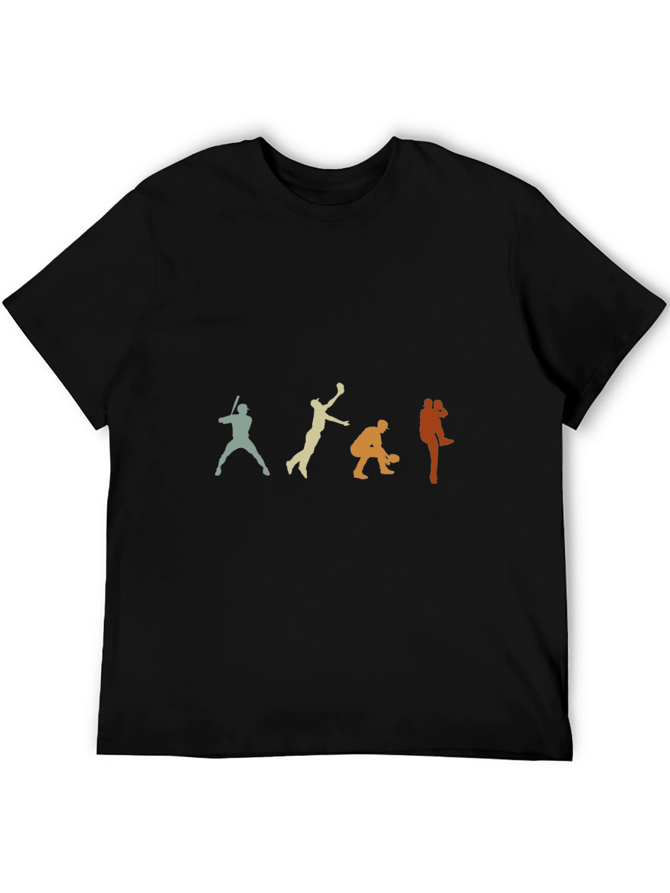 Baseball Evolution Graphic T-Shirt - Black