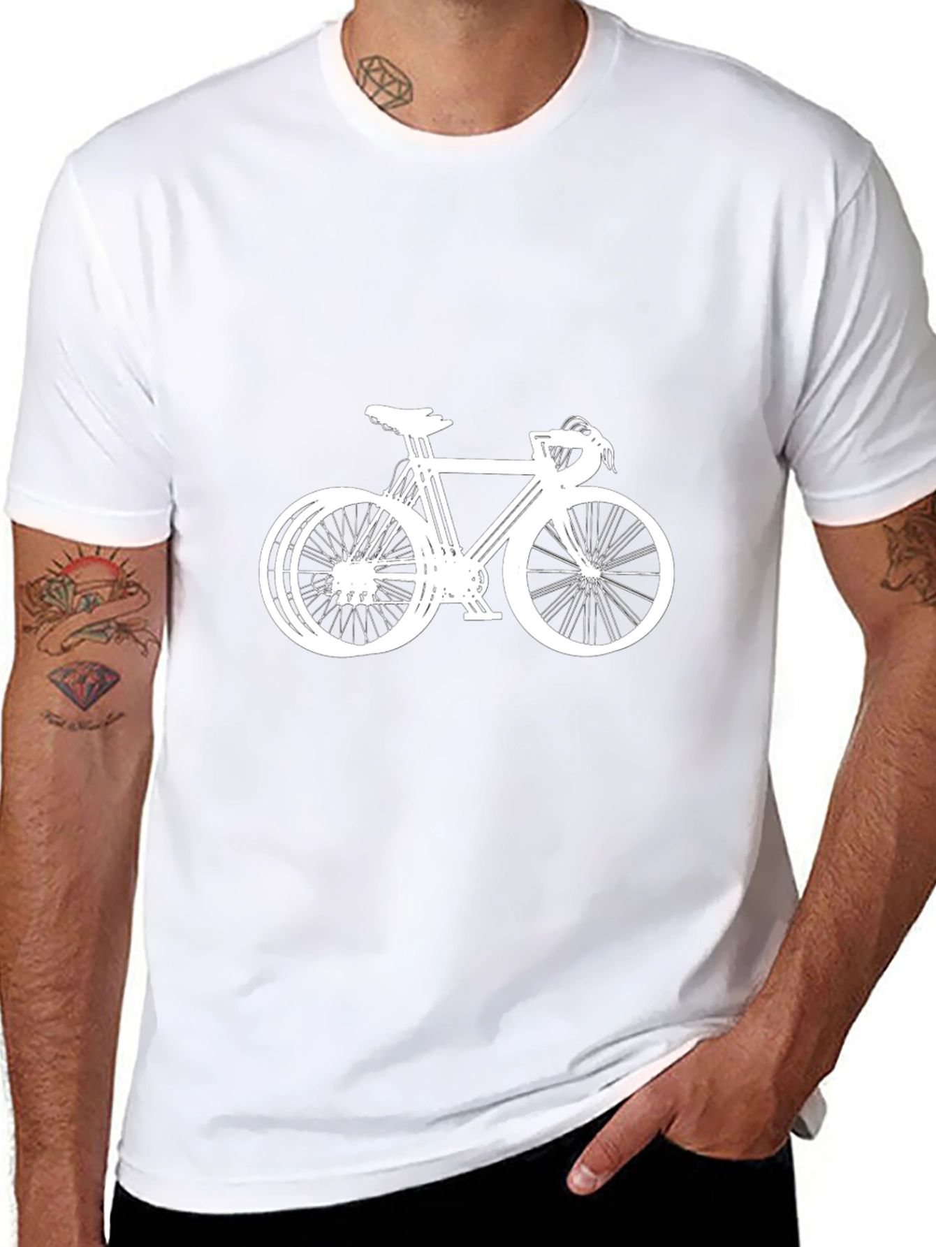 Bicycle Graphic T-Shirt - Stylish Bike Lover Tee