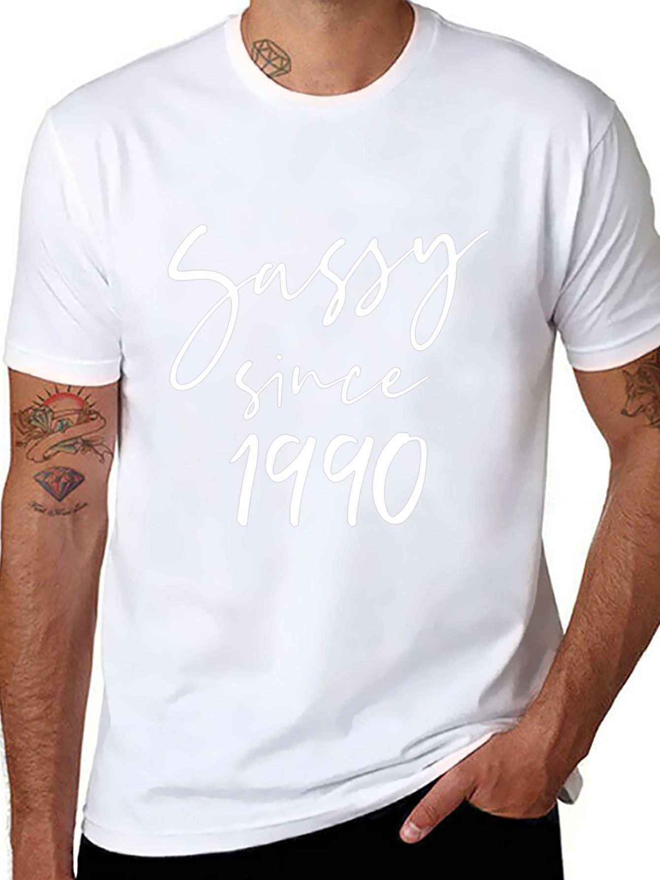 Sassy Since 1990 Graphic Tee - Black T-Shirt