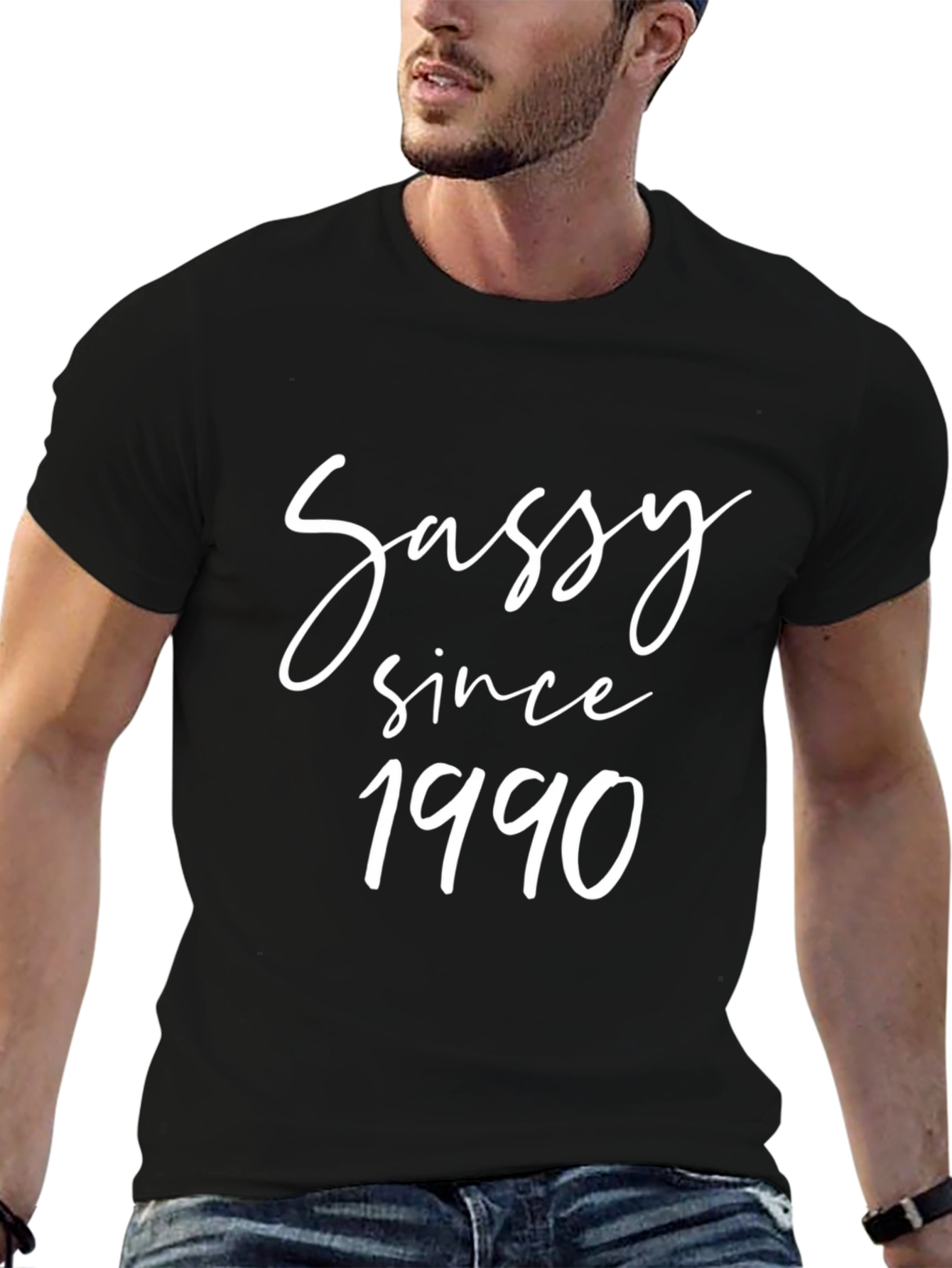 Sassy Since 1990 Graphic Tee - Black T-Shirt