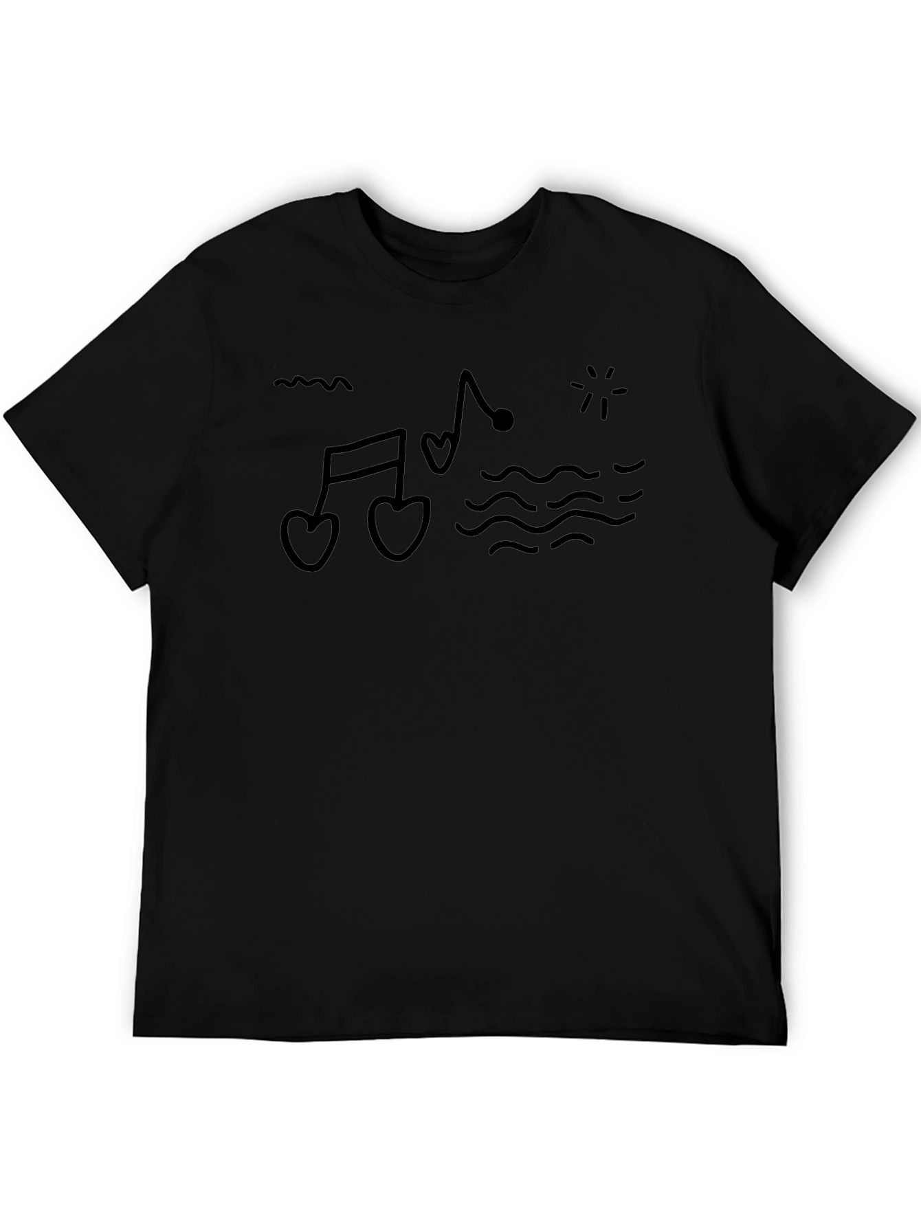 Heart Notes T-Shirt - Stylish Music Lover Tee