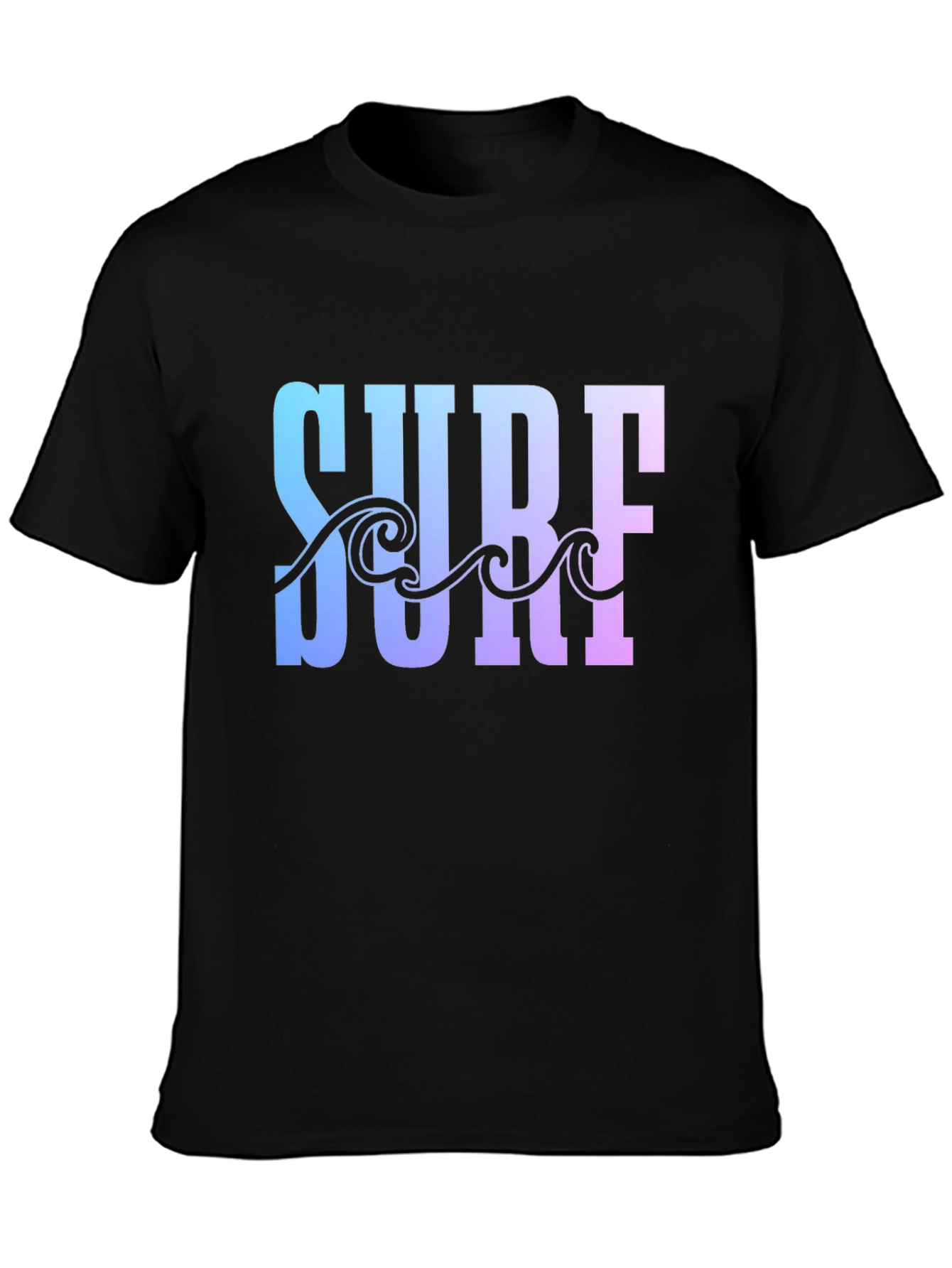 Surf Graphic Mens Black Tee