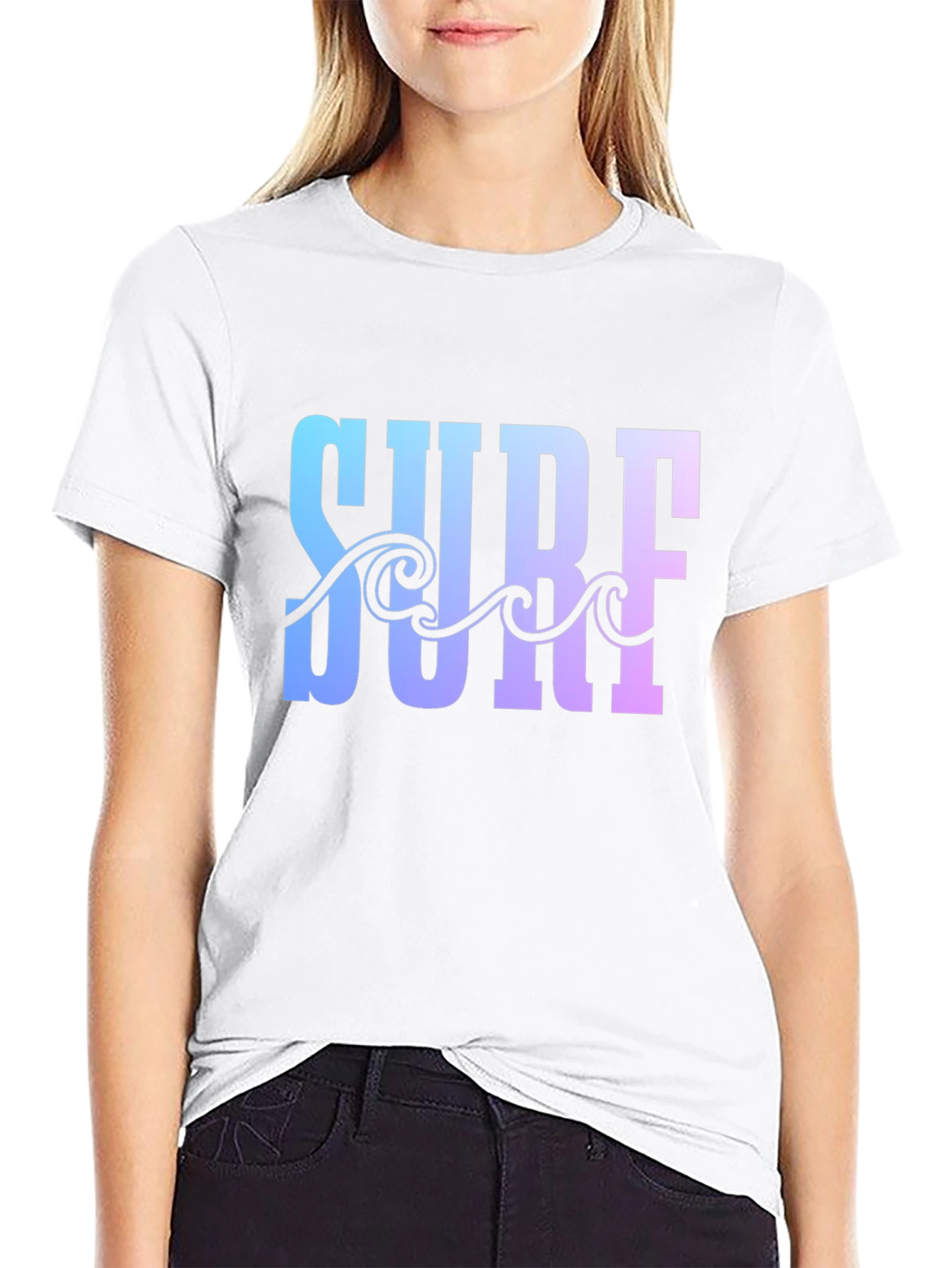 Surf Graphic Mens Black Tee